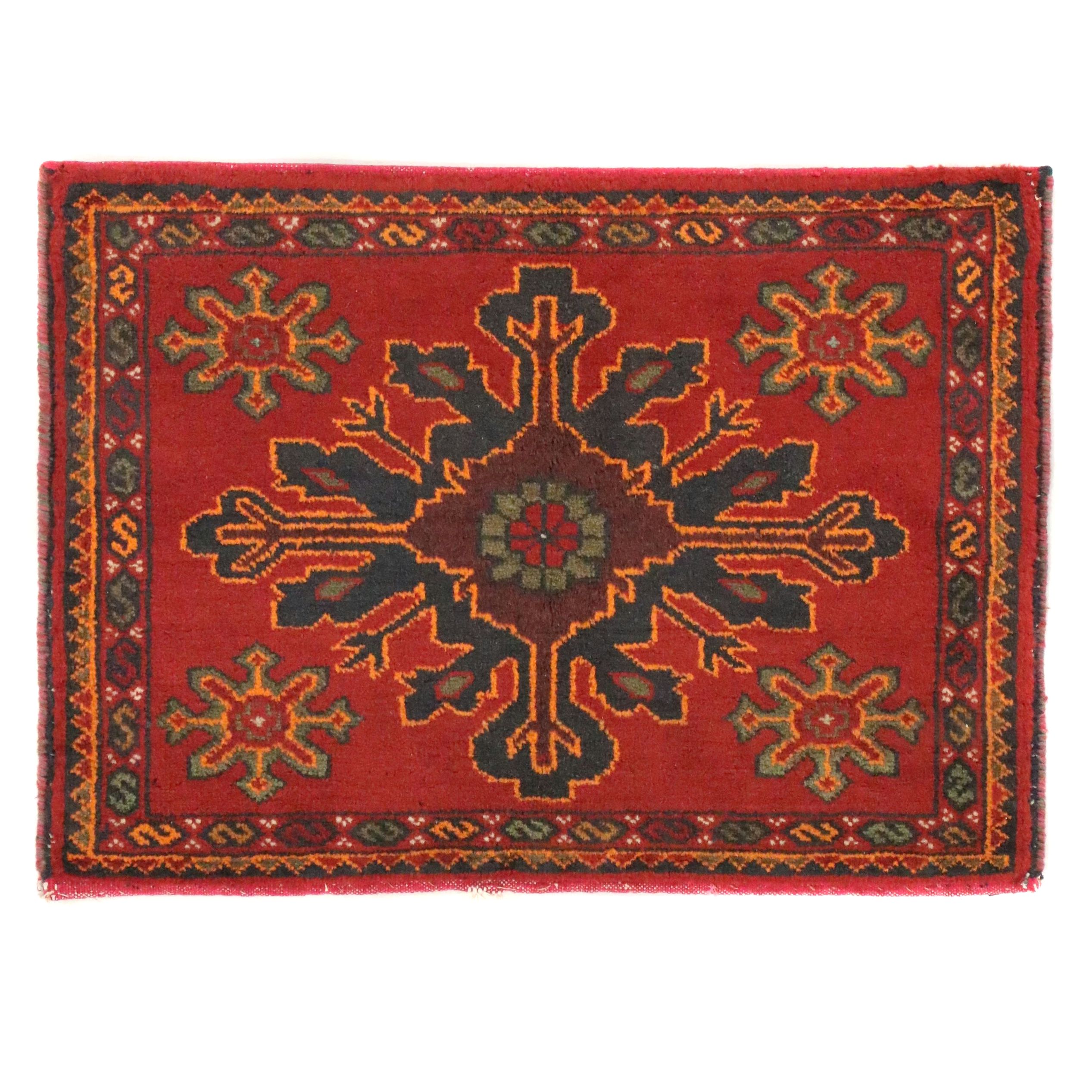 Handmade Caucasian Karabagh Eagle Kazak Storage Bag