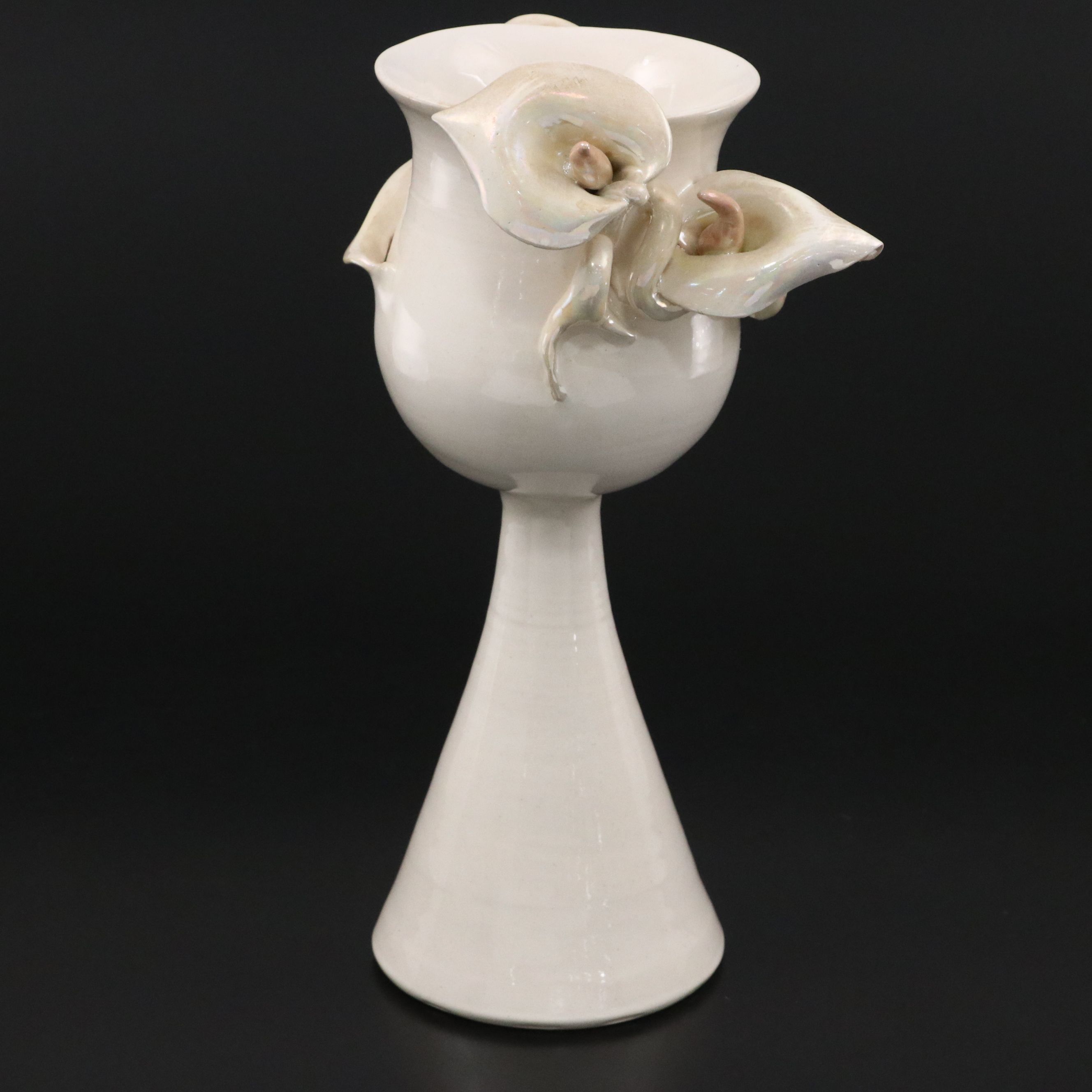 Marcy Berkowitz "The Lily and the Classic Vessel" Stoneware Art Pottery