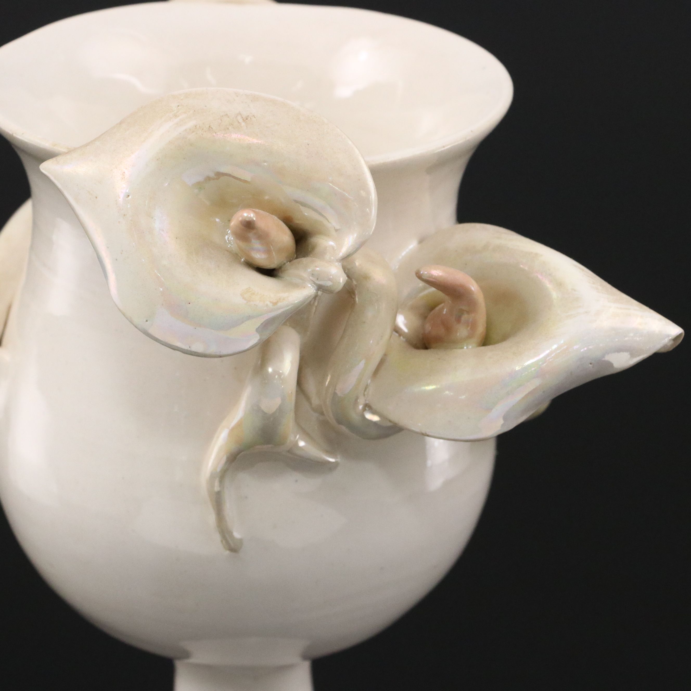 Marcy Berkowitz "The Lily and the Classic Vessel" Stoneware Art Pottery