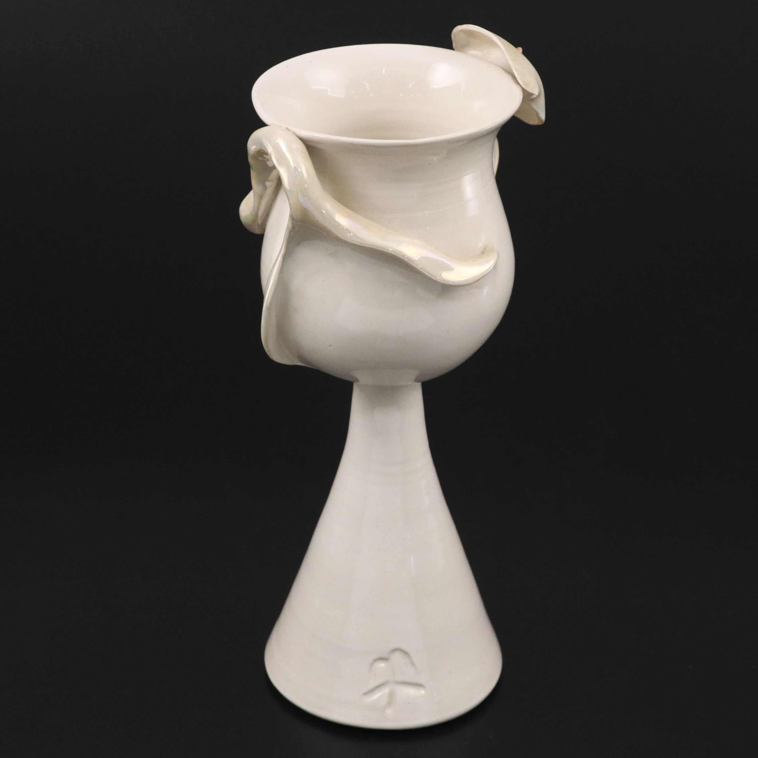 Marcy Berkowitz "The Lily and the Classic Vessel" Stoneware Art Pottery