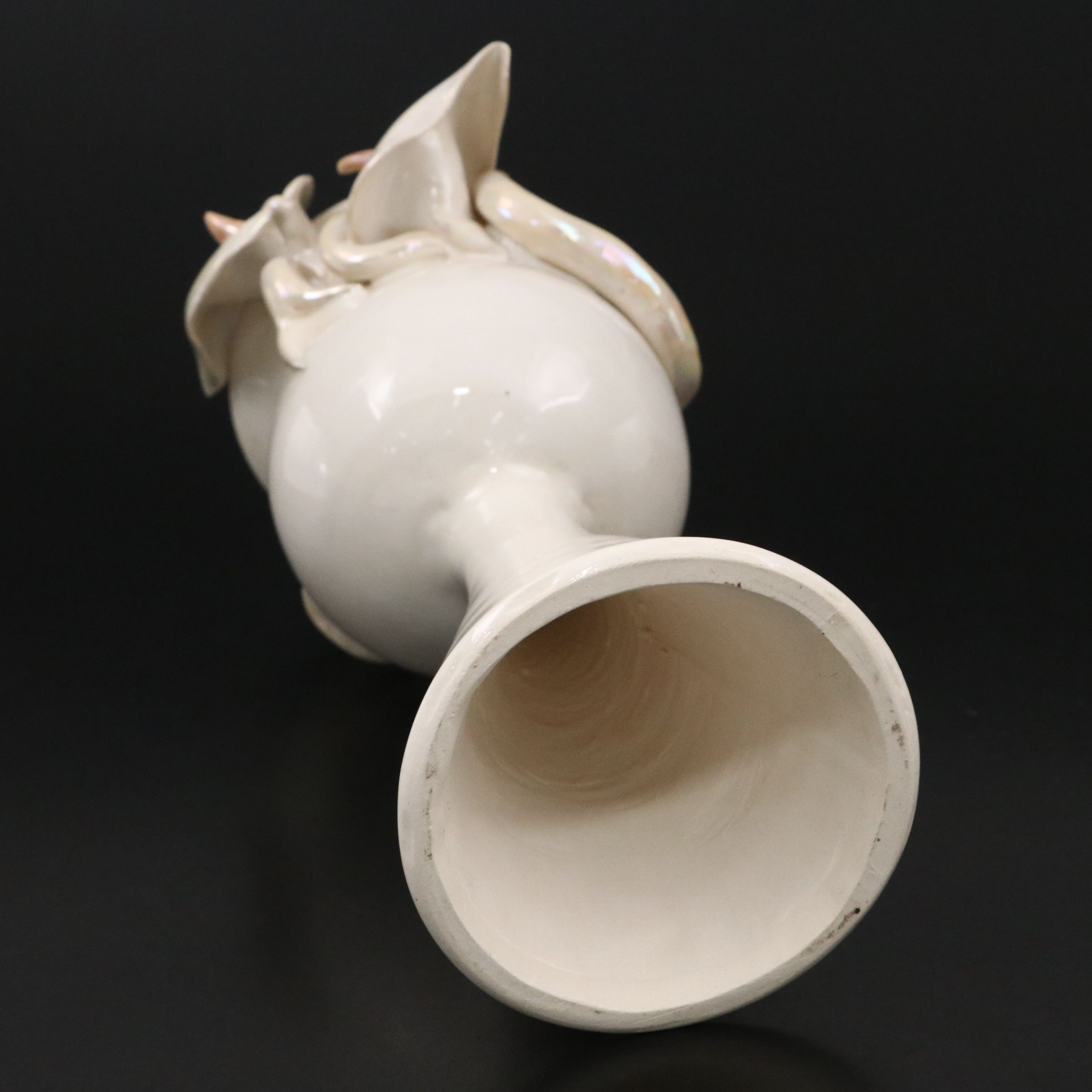 Marcy Berkowitz "The Lily and the Classic Vessel" Stoneware Art Pottery