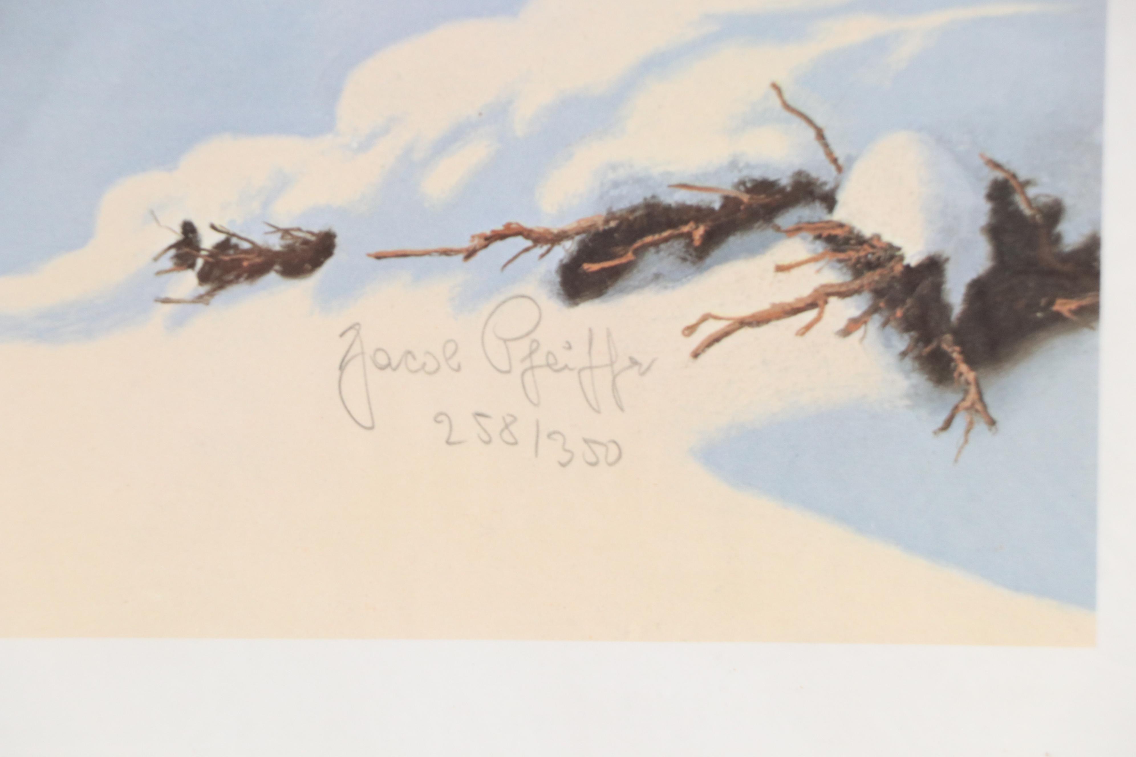 Jacob Pfeiffer Offset Lithograph "All Their Worldly Possessions," 1982