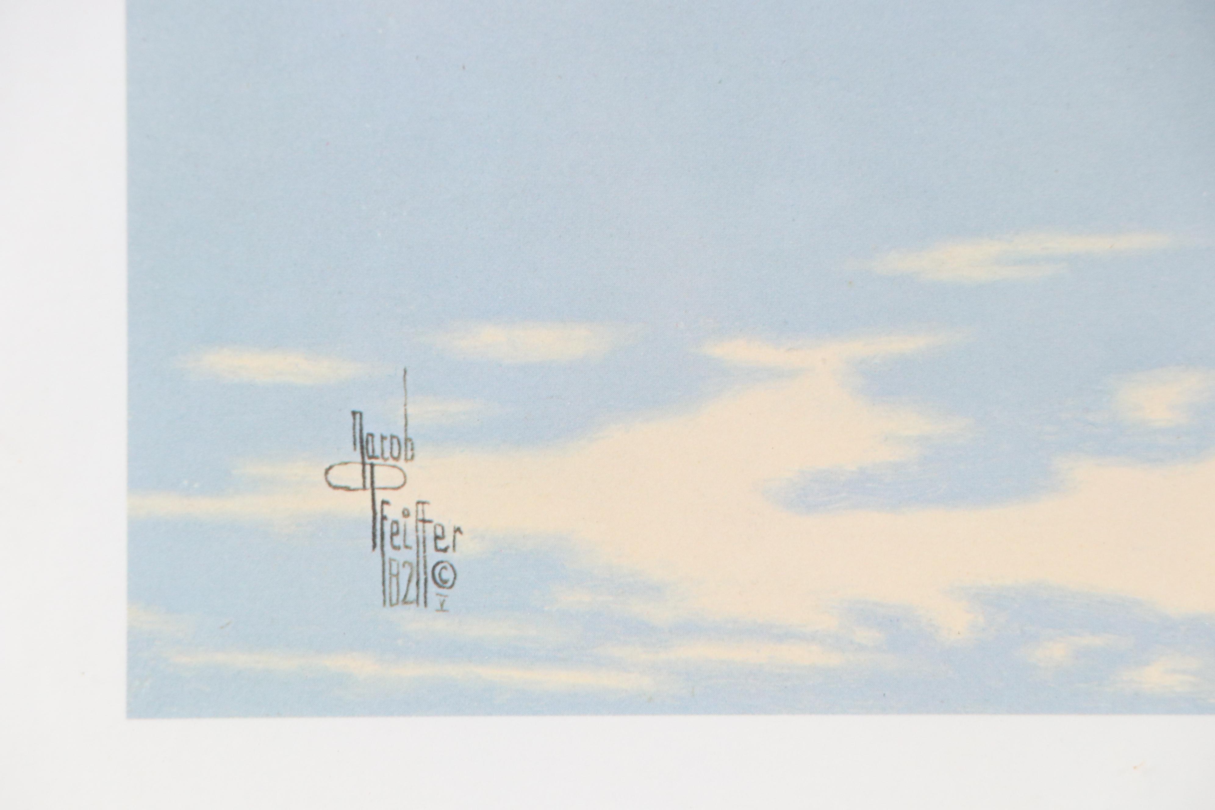 Jacob Pfeiffer Offset Lithograph "All Their Worldly Possessions," 1982