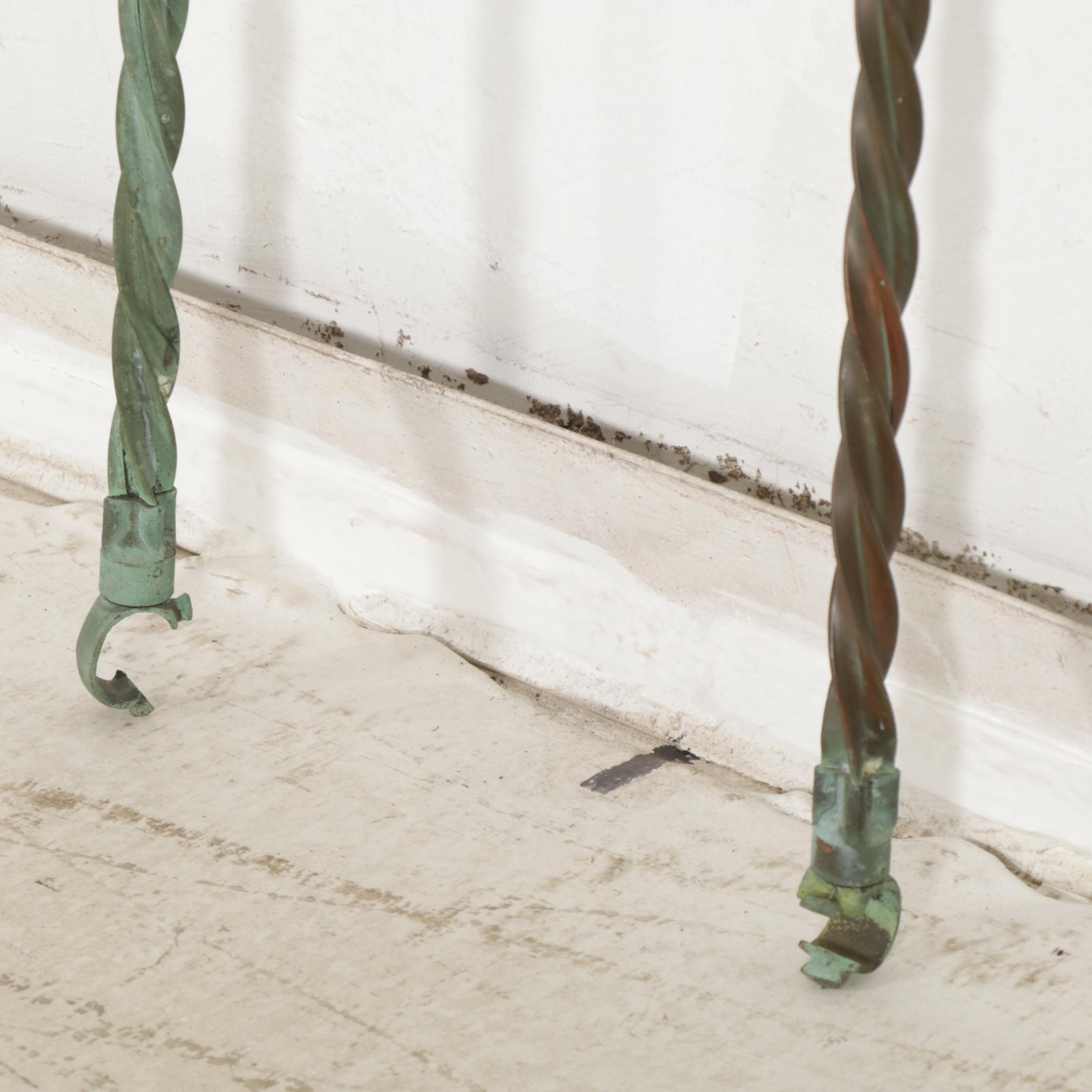 Two  Lightening Rods with Five Point Ends, Late 19th to Early 20th Century