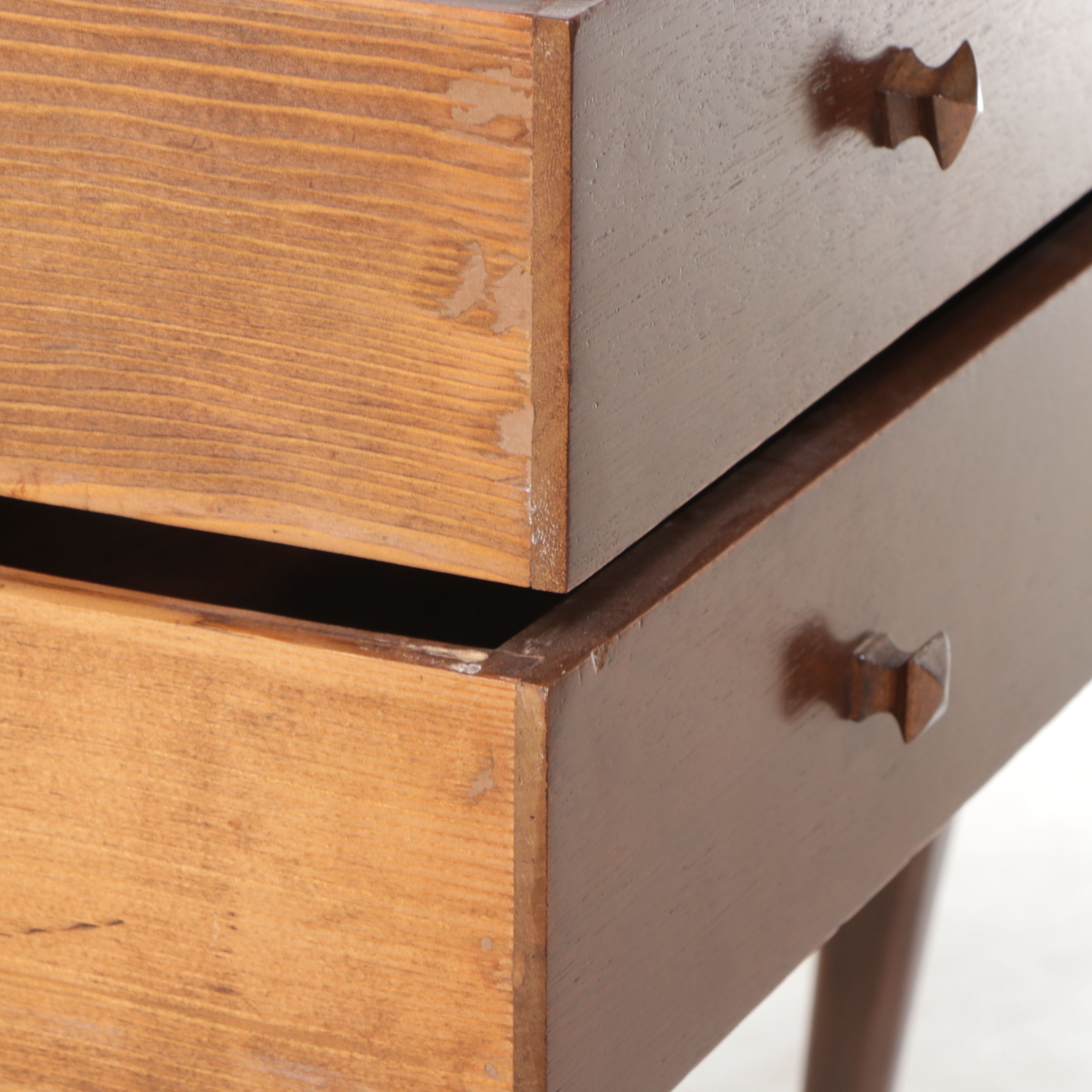 Queen Anne Style Mahogany Slant Front Secretary Desk