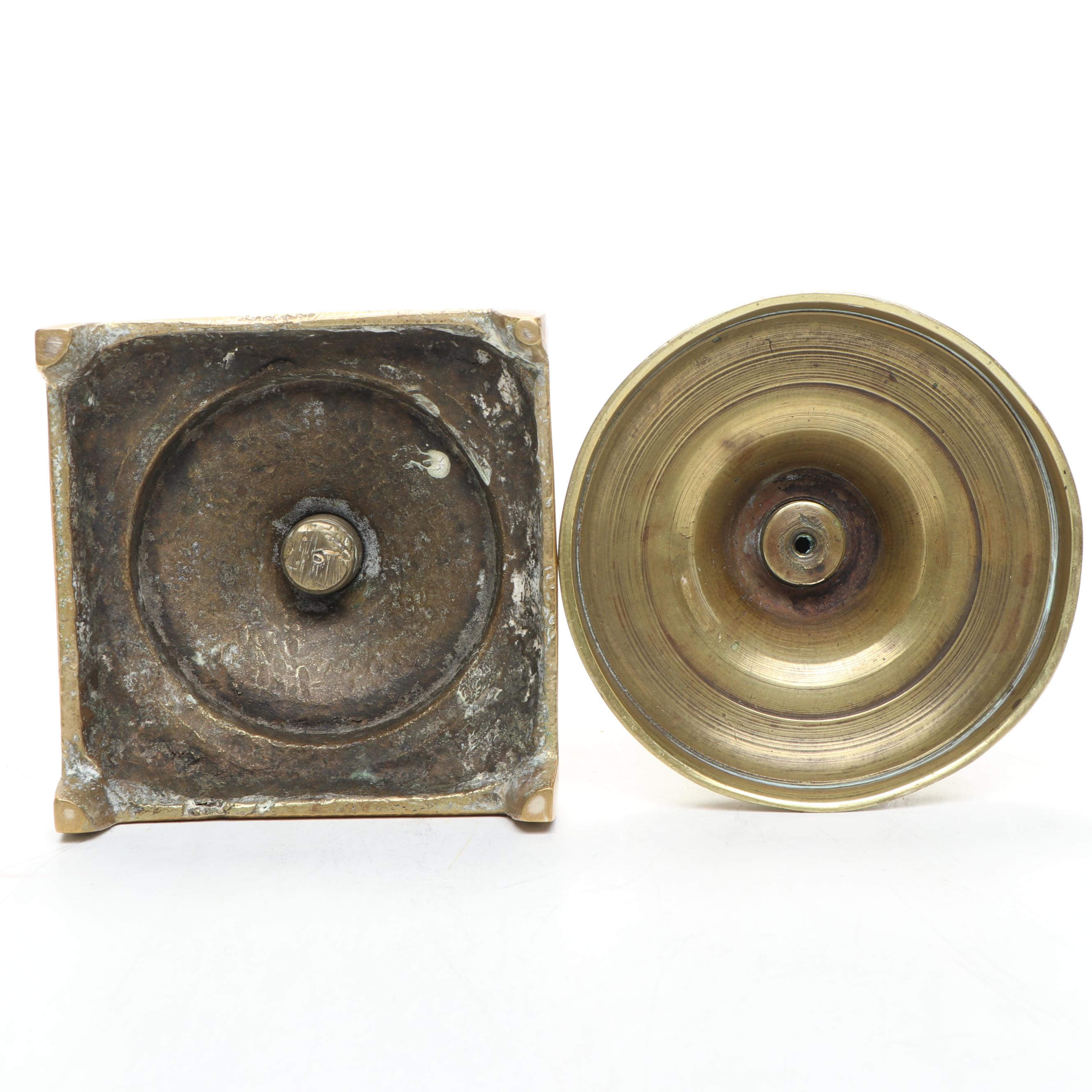 English Style Brass Candlesticks, Chamberstick, Mortar and Pestles and More