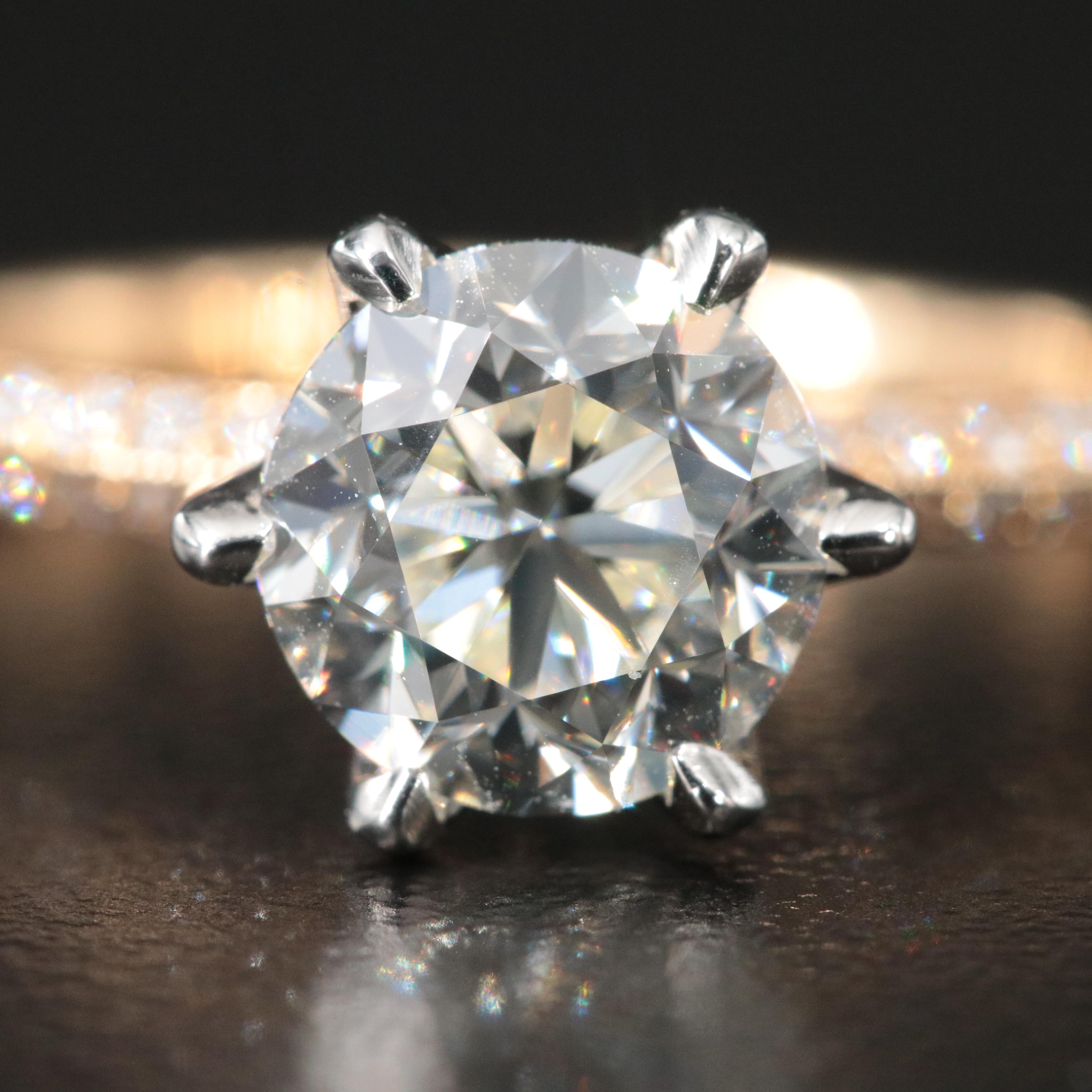 18K 2.30 CTW Diamond Ring with Platinum Accent and GIA Report