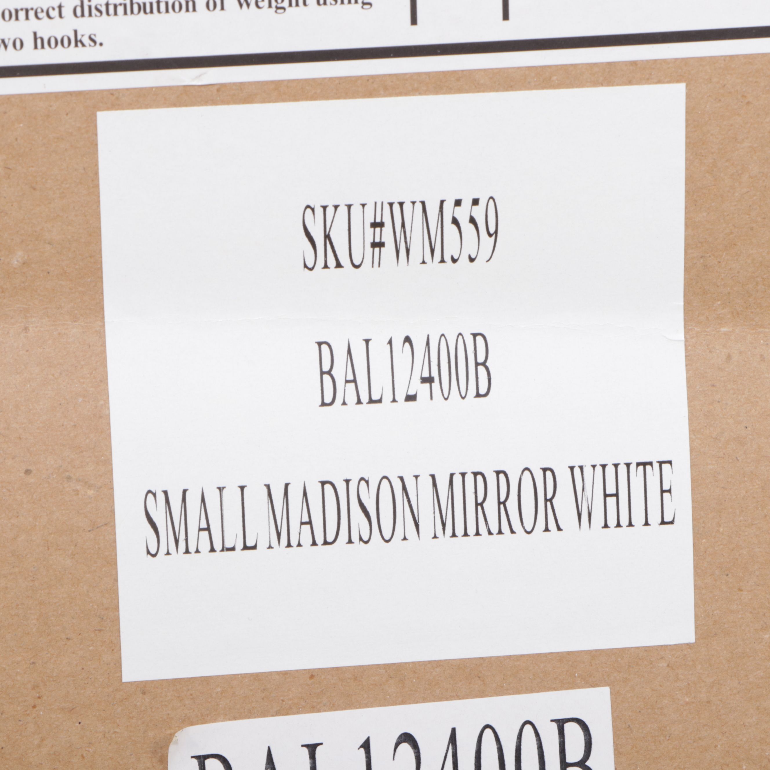 Italian Distressed White-Painted Accent Cabinet and Madison Mirror