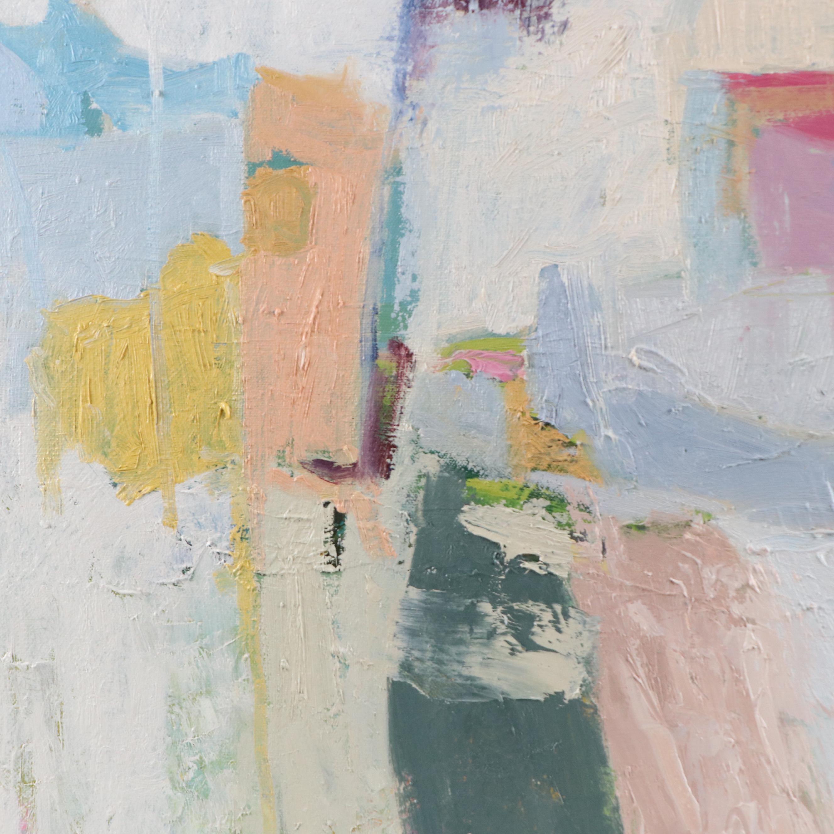 Sarah Brown Abstract Oil Painting "Harmony and Contrast," 21st Century