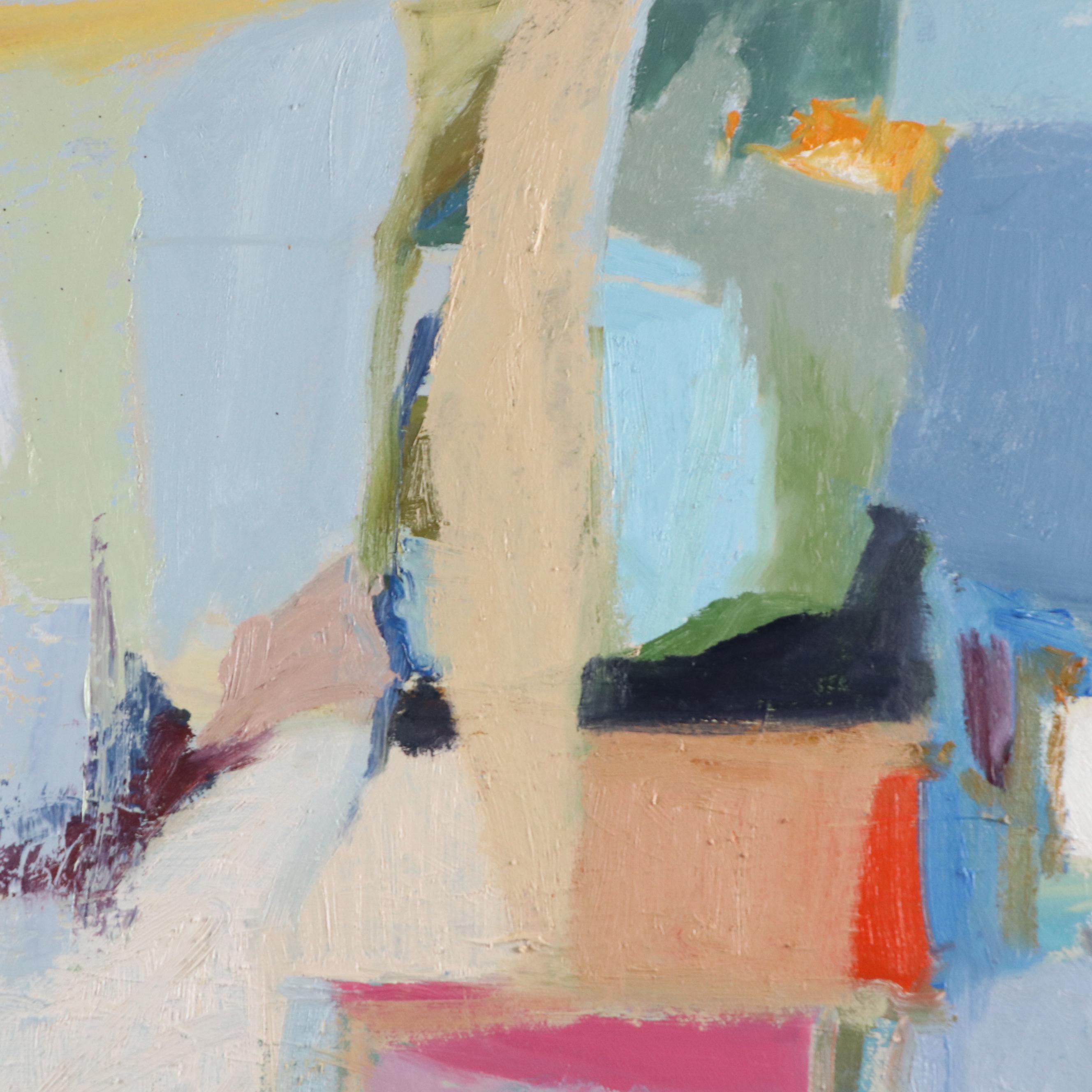 Sarah Brown Abstract Oil Painting "Harmony and Contrast," 21st Century