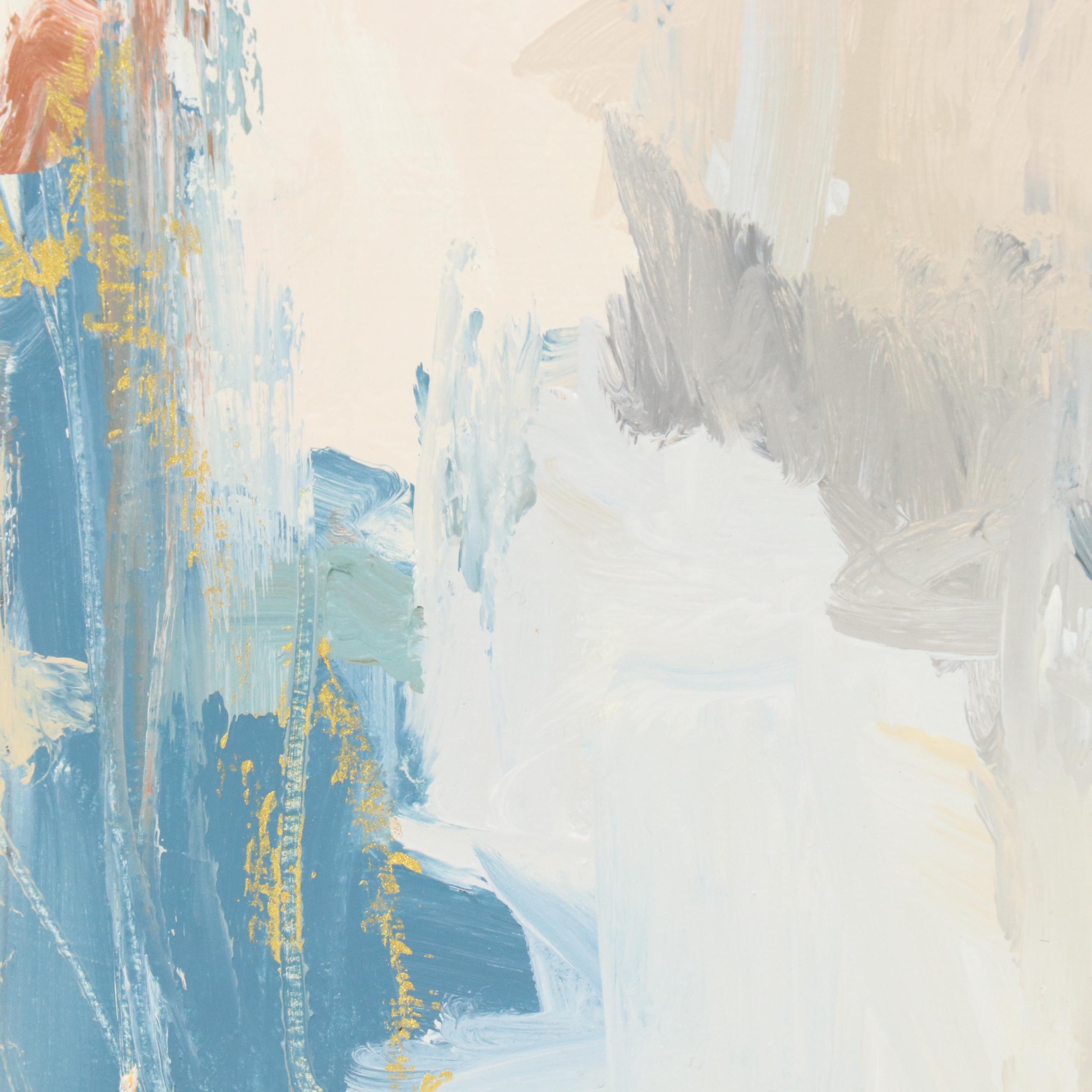 Sarah Brown Abstract Oil Painting "Solstice I," 21st Century