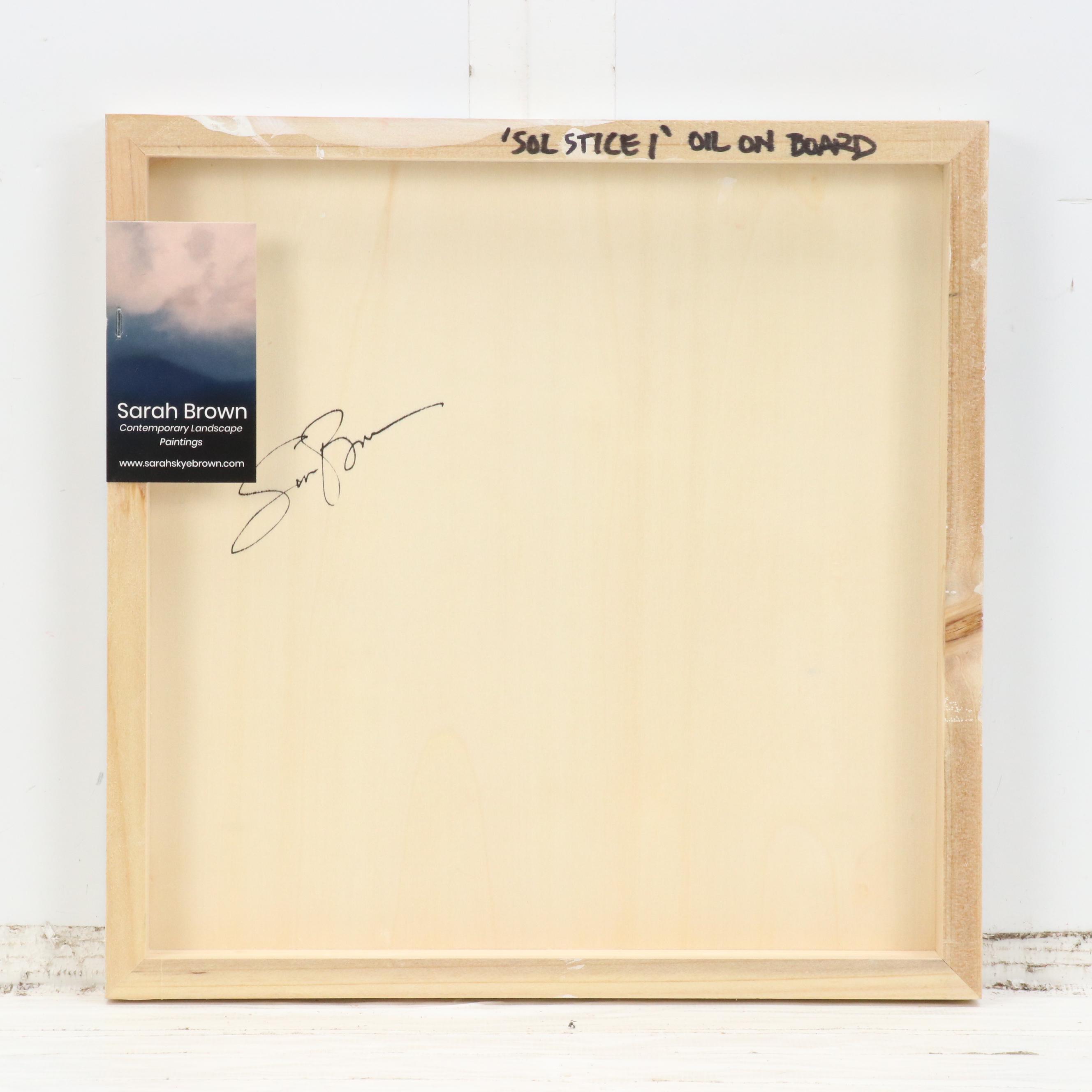 Sarah Brown Abstract Oil Painting "Solstice I," 21st Century