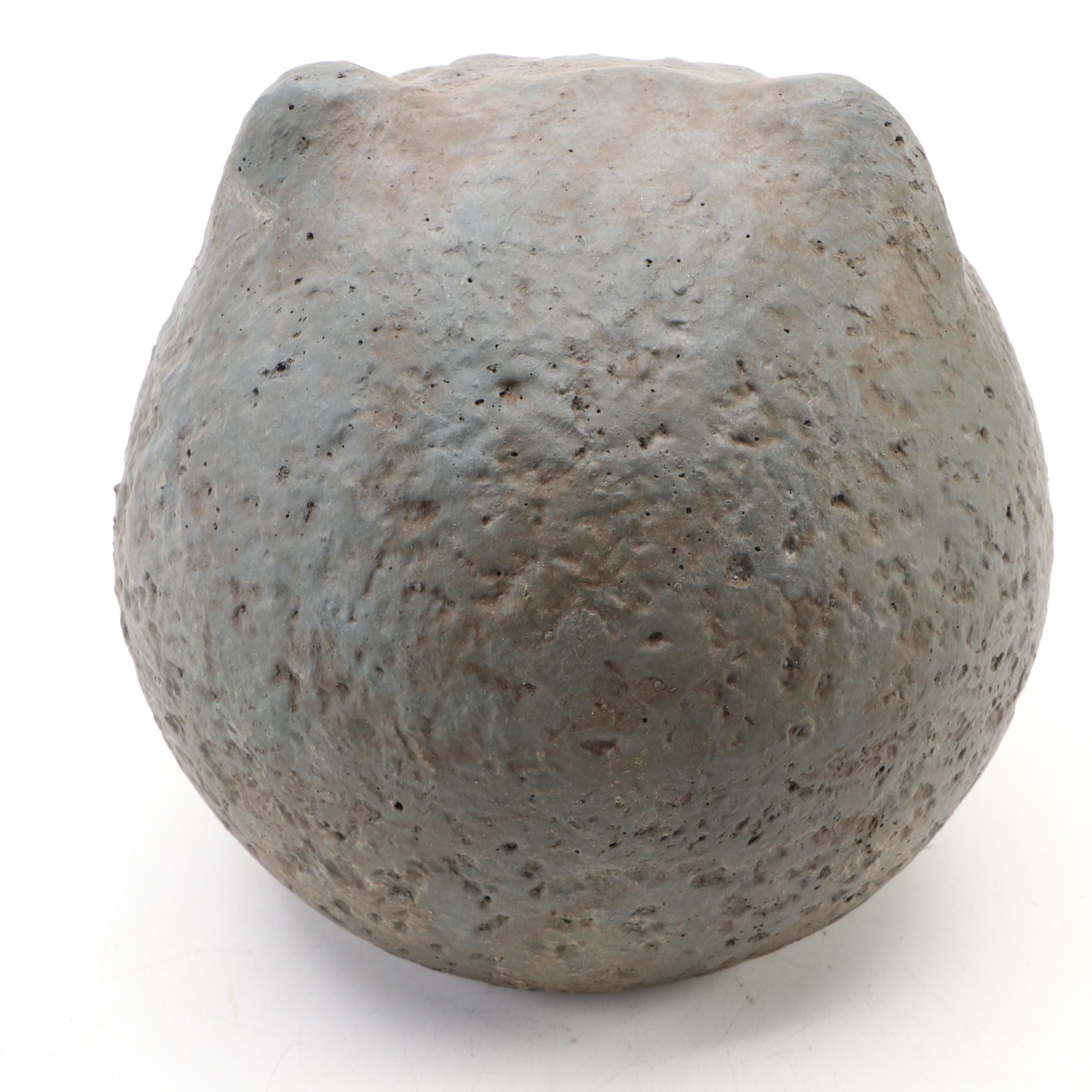 Cat Head Concrete Statue