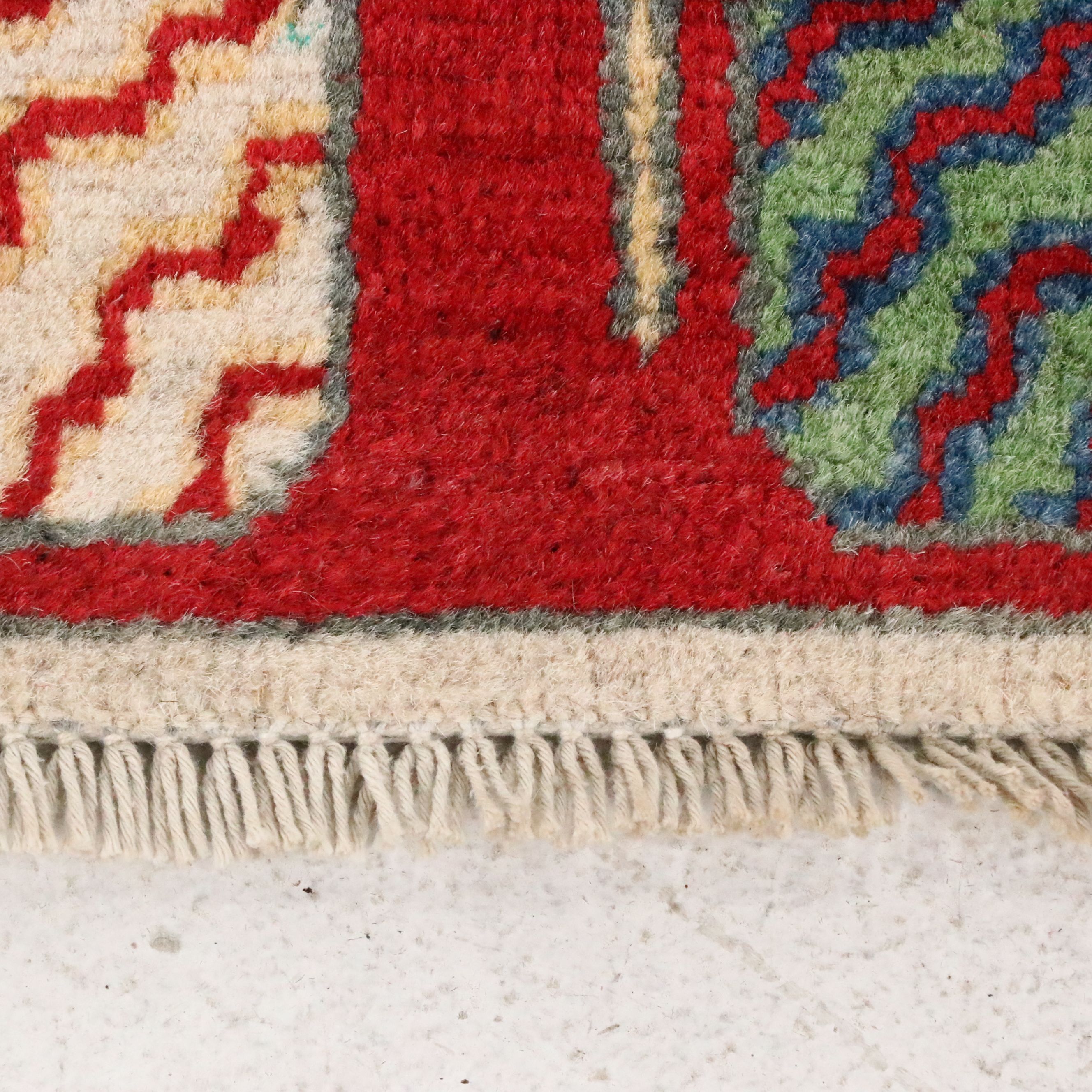 5'11 x 9' Hand-Knotted Afghan Pictorial War Area Rug