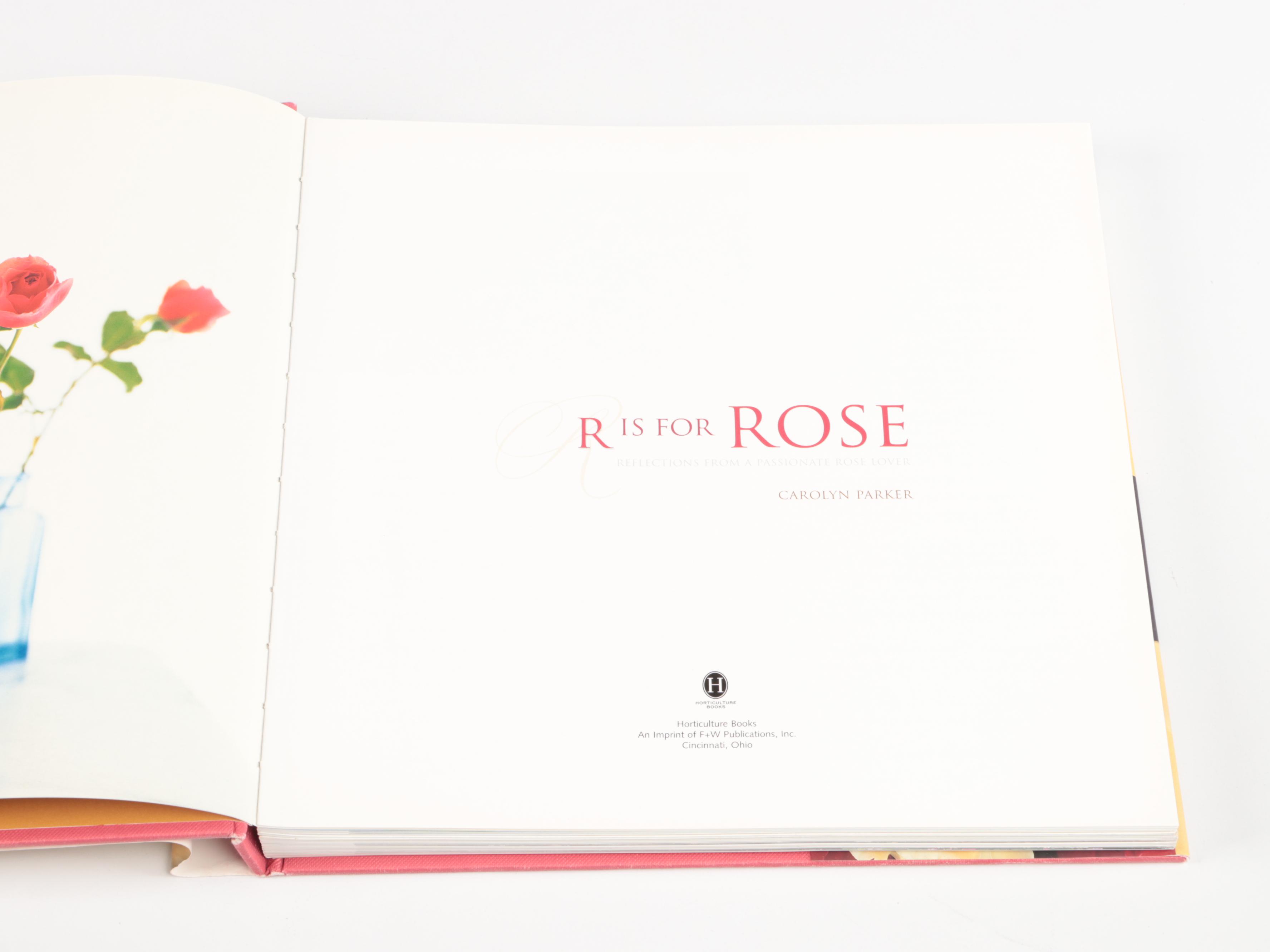 First Edition "R is for Rose" by Carolyn Parker and More Nonfiction Books