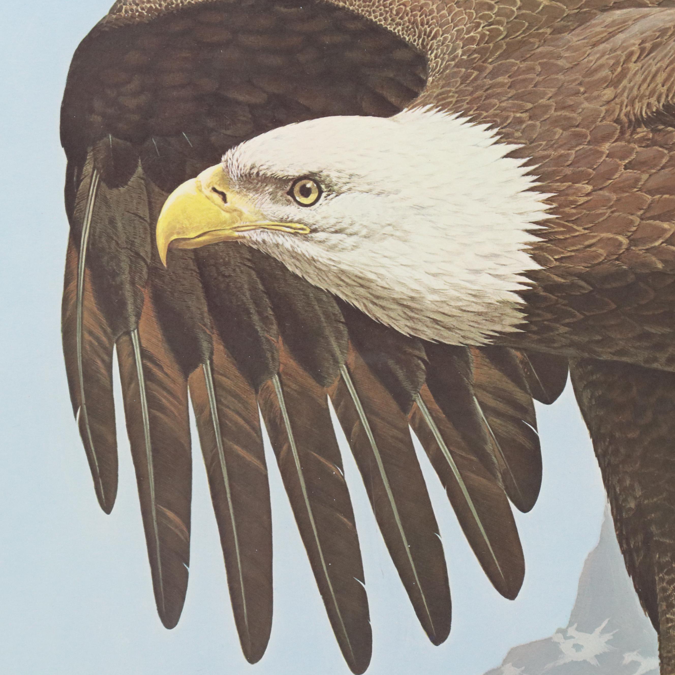 Guy Coheleach Offset Lithograph "Bicentennial Eagle"