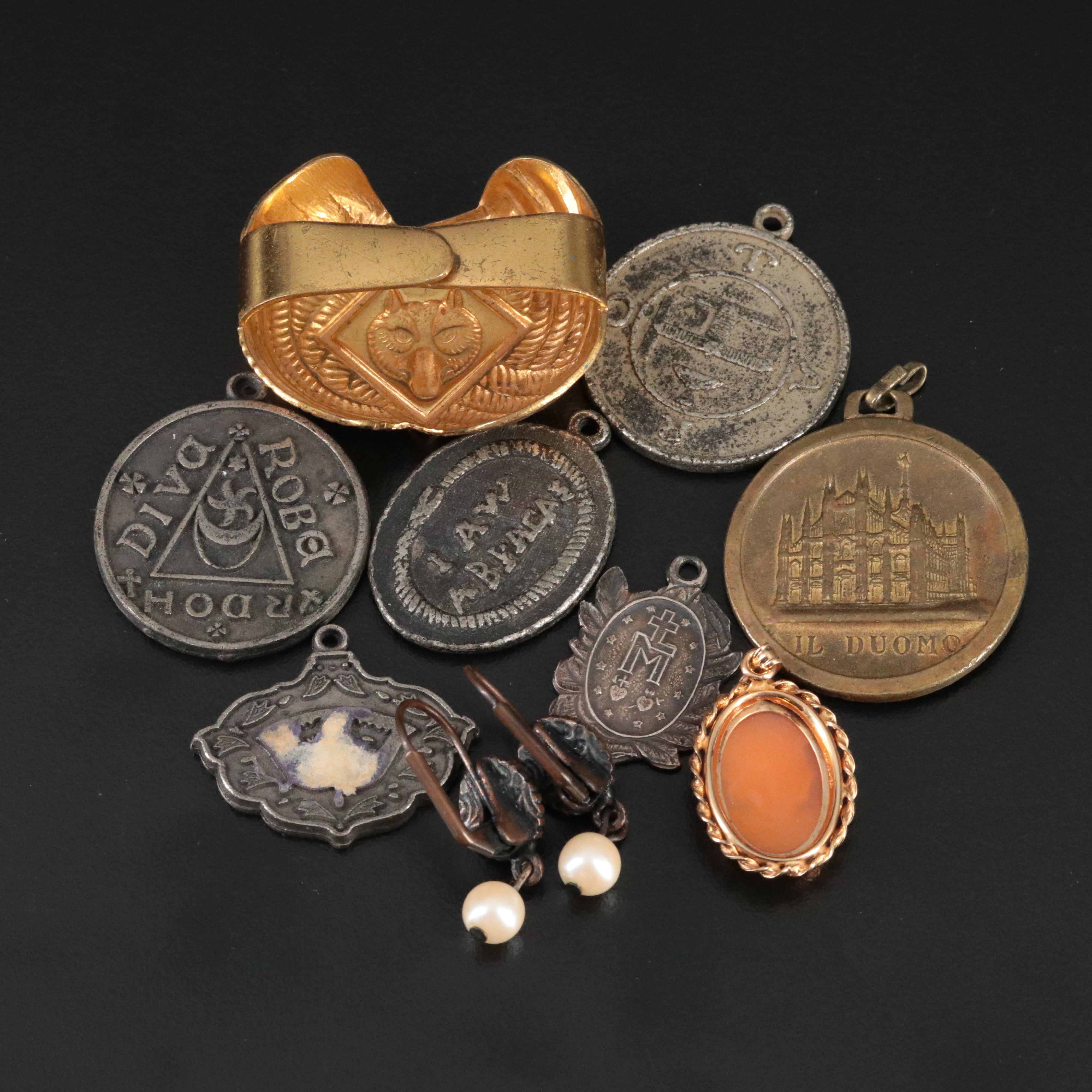Vintage Religious Iconography and Medallions