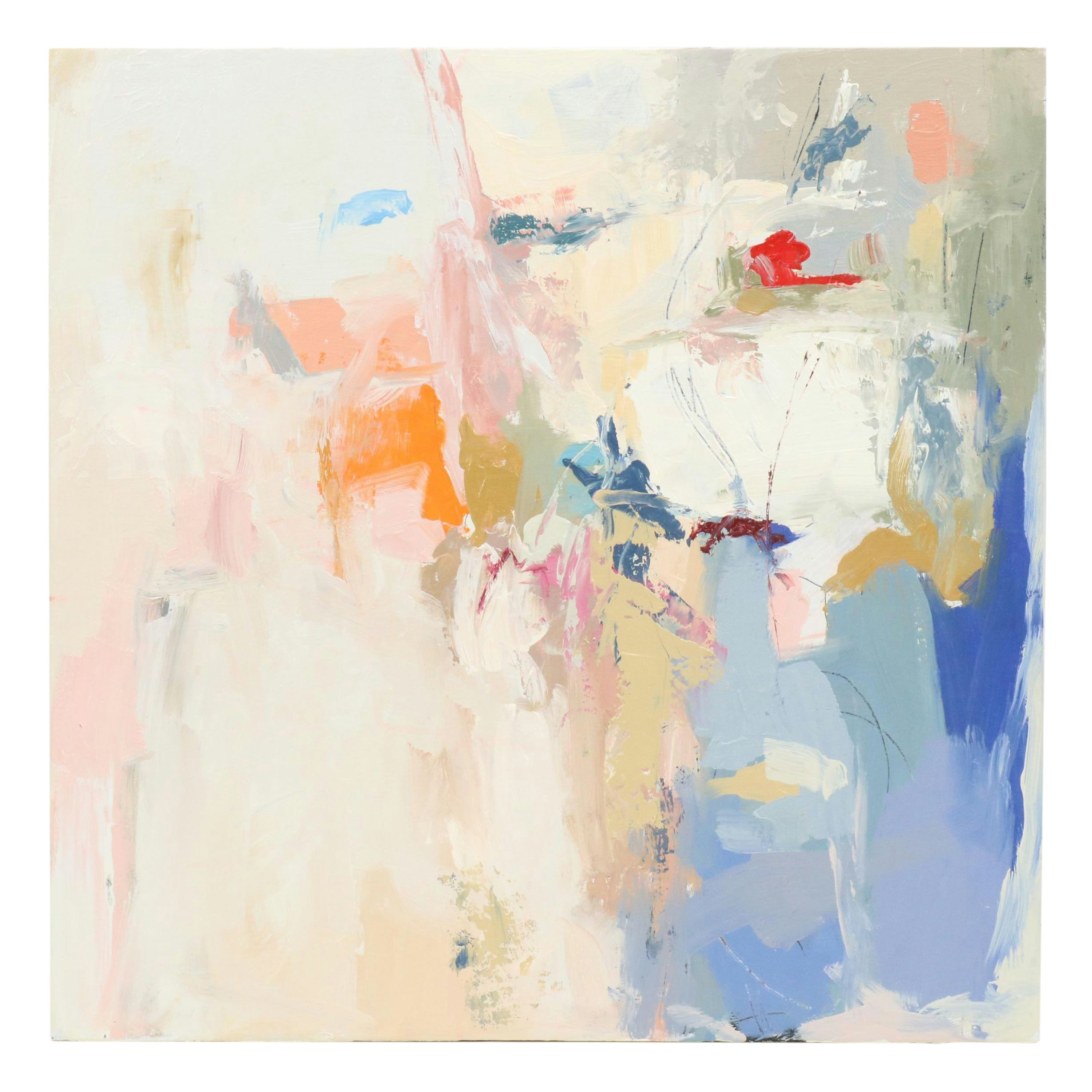 Sarah Brown Abstract Oil Painting "Solstice II," 21st Century