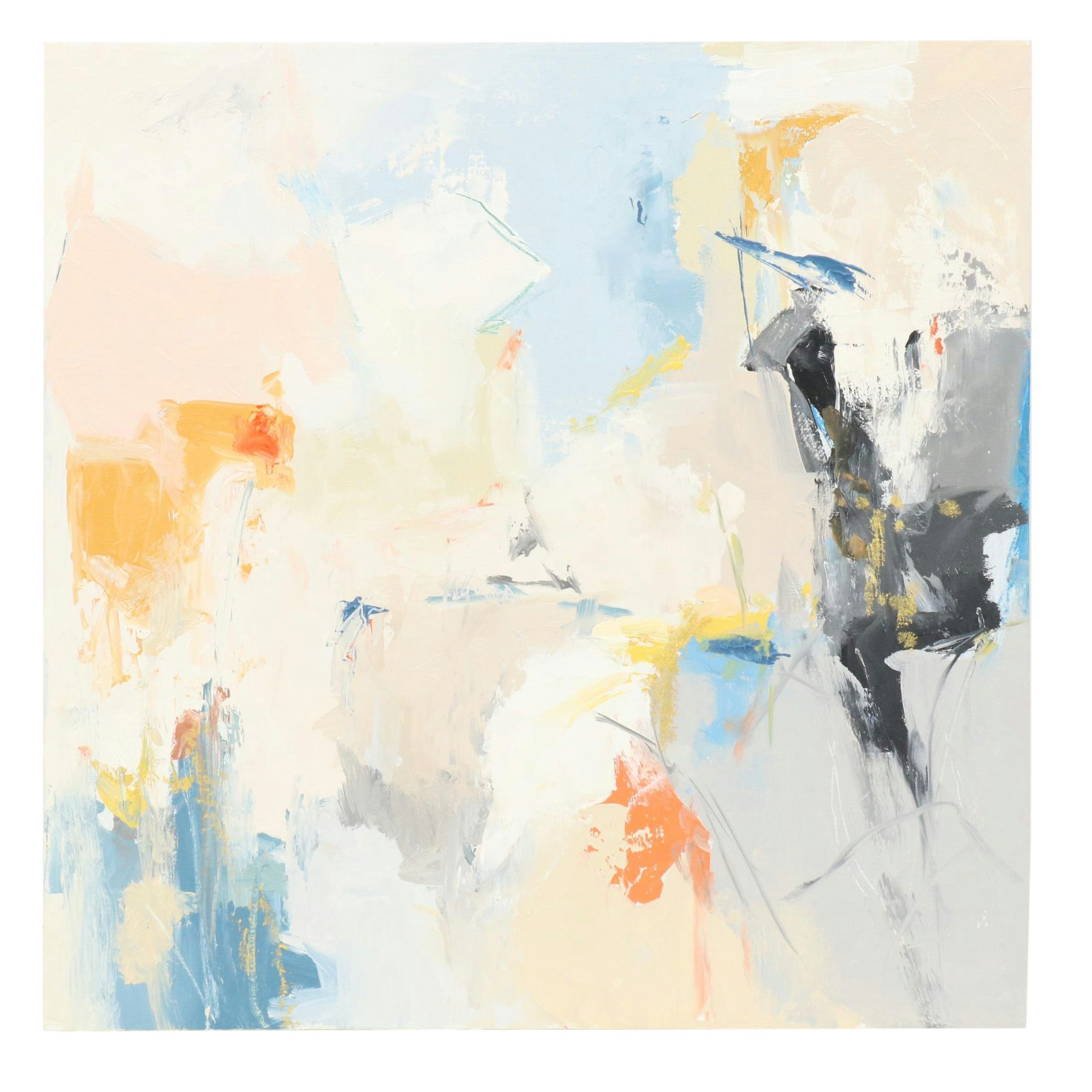 Sarah Brown Abstract Oil Painting "Solstice I," 21st Century