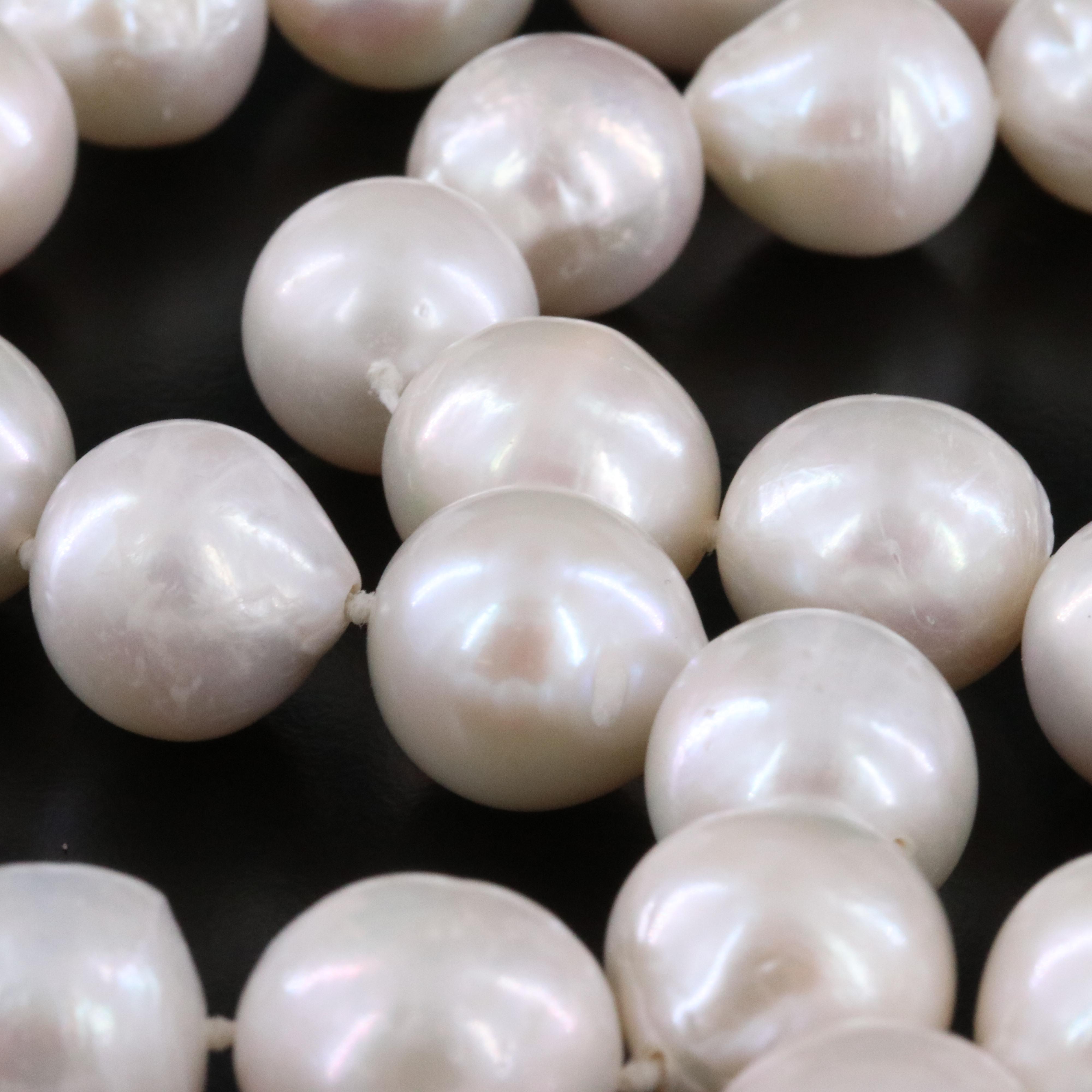 12.00 - 13.70 MM Semi-Baroque Pearl Necklace