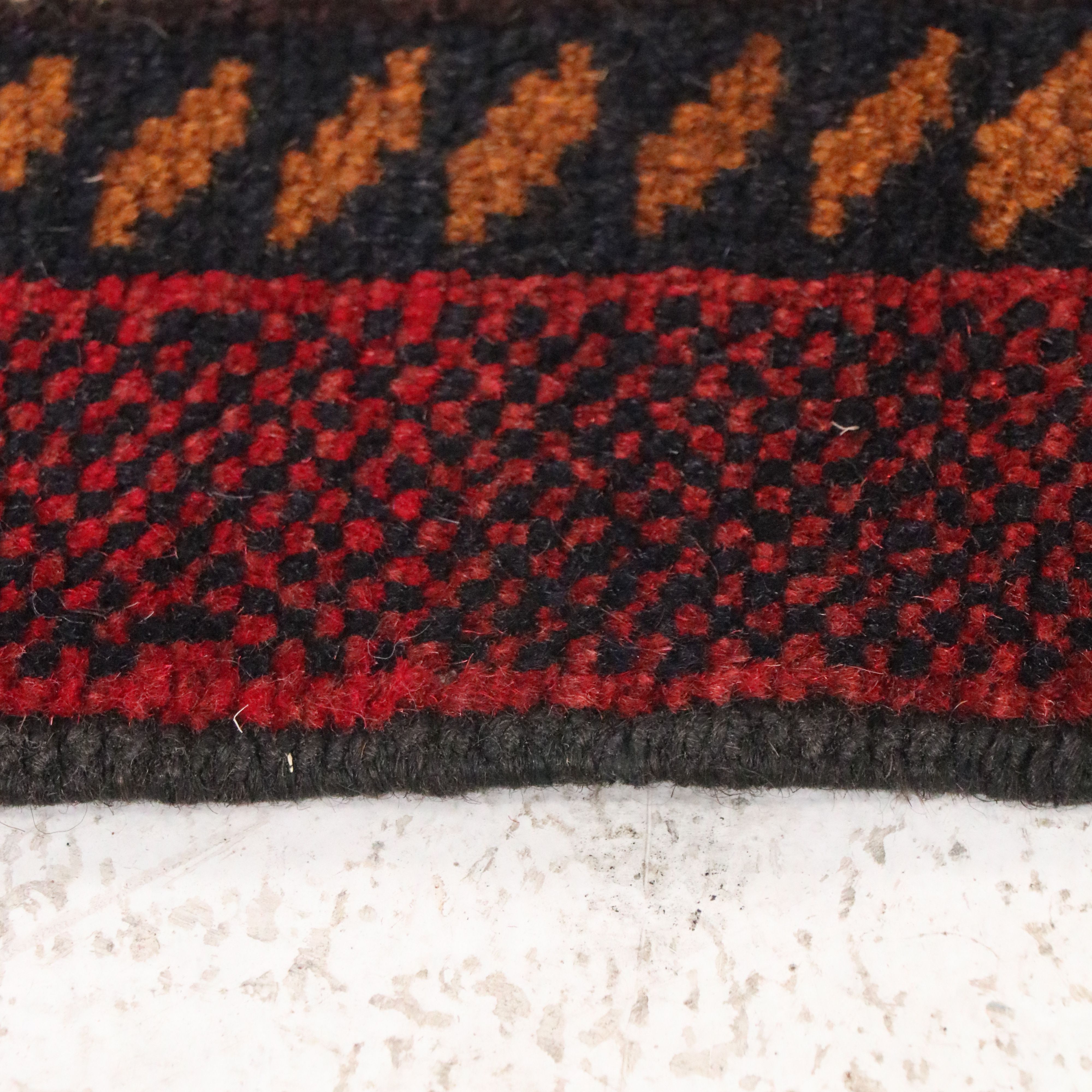 2'9 x 4'2 Hand-Knotted Afghan Baluch Accent Rug