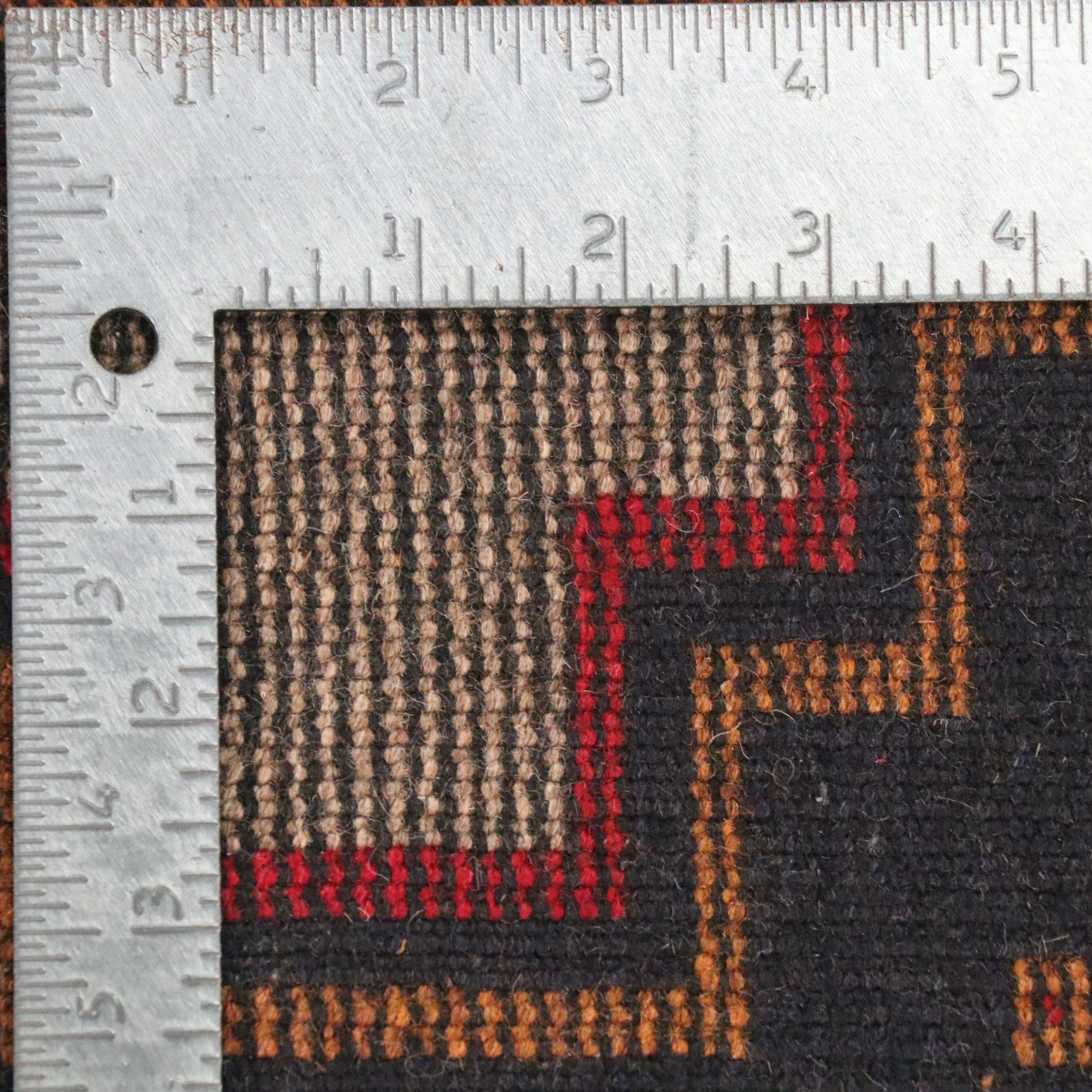 2'9 x 4'2 Hand-Knotted Afghan Baluch Accent Rug