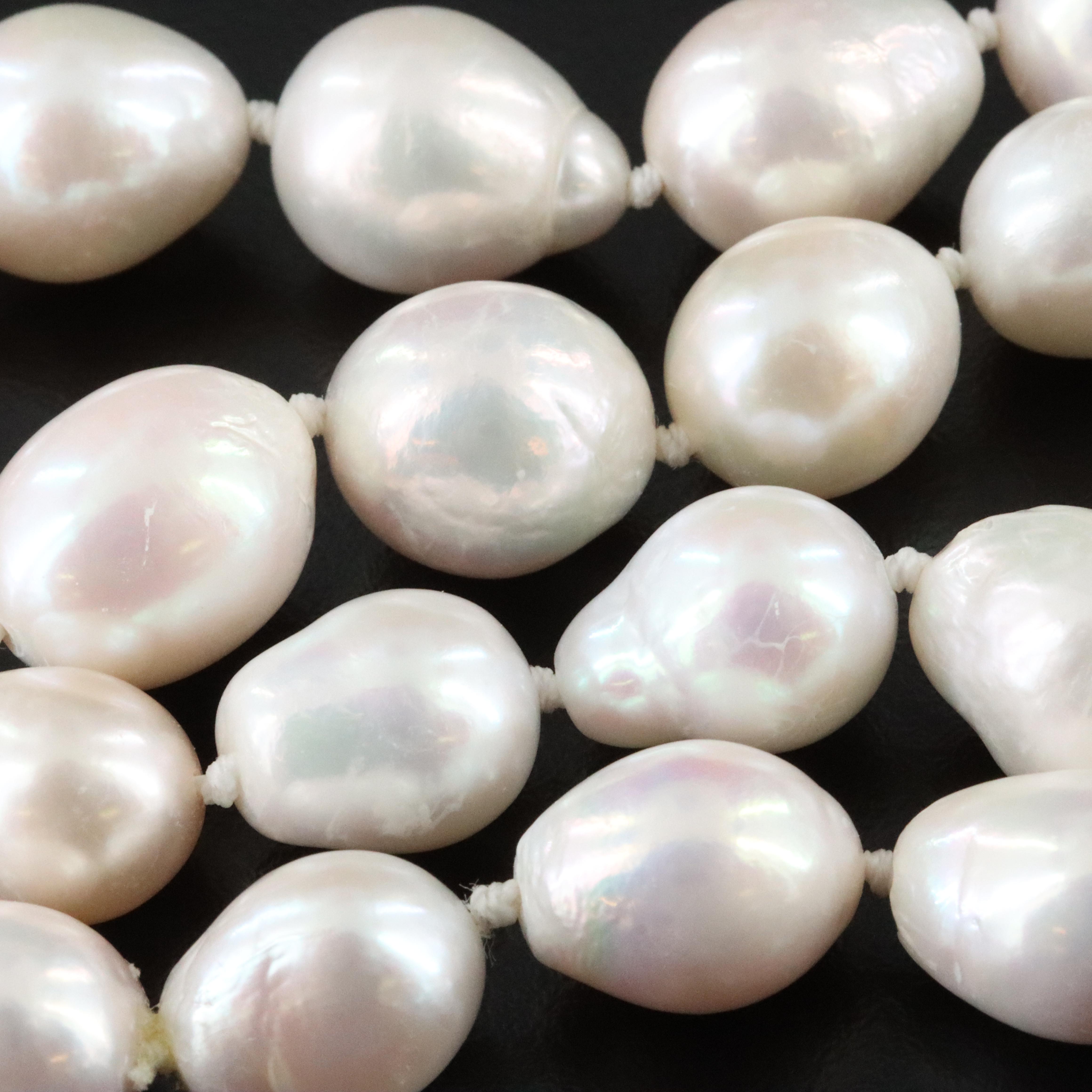 11.00 – 17.25 MM 14K Pearl and Diamond Necklace