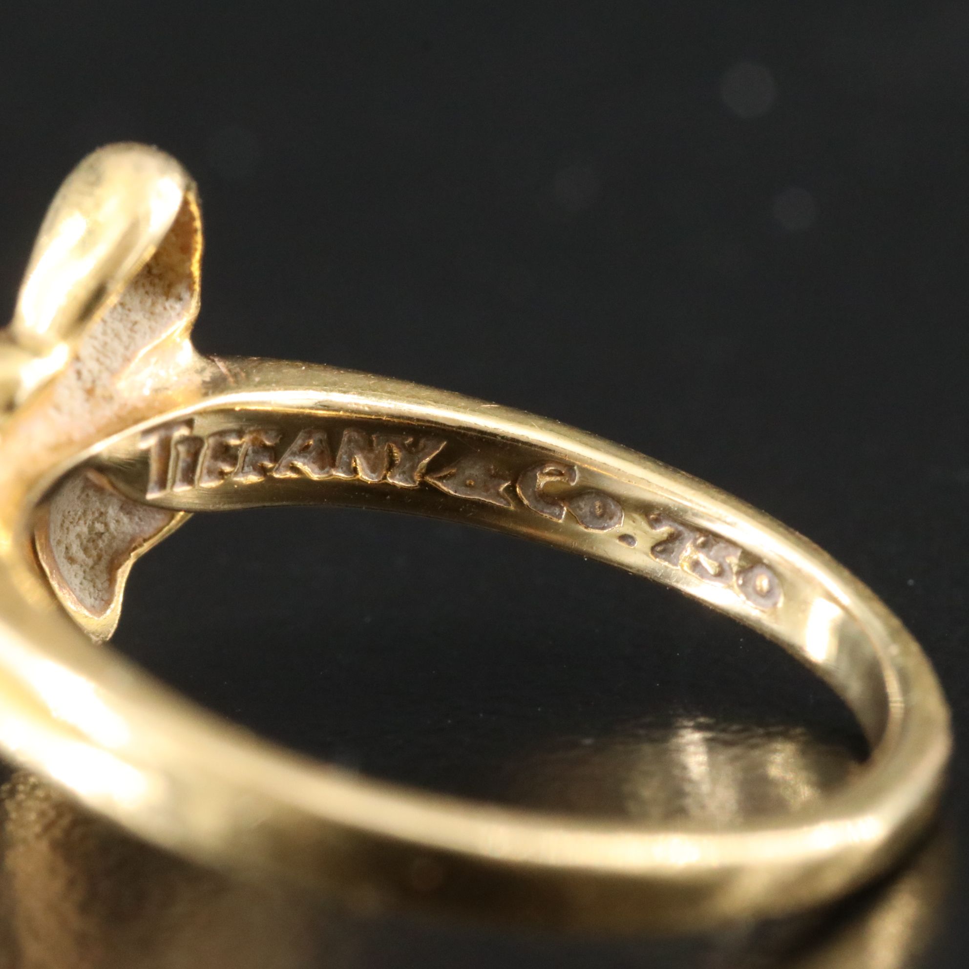 Tiffany & Co. 18K Ribbon Bow Ring