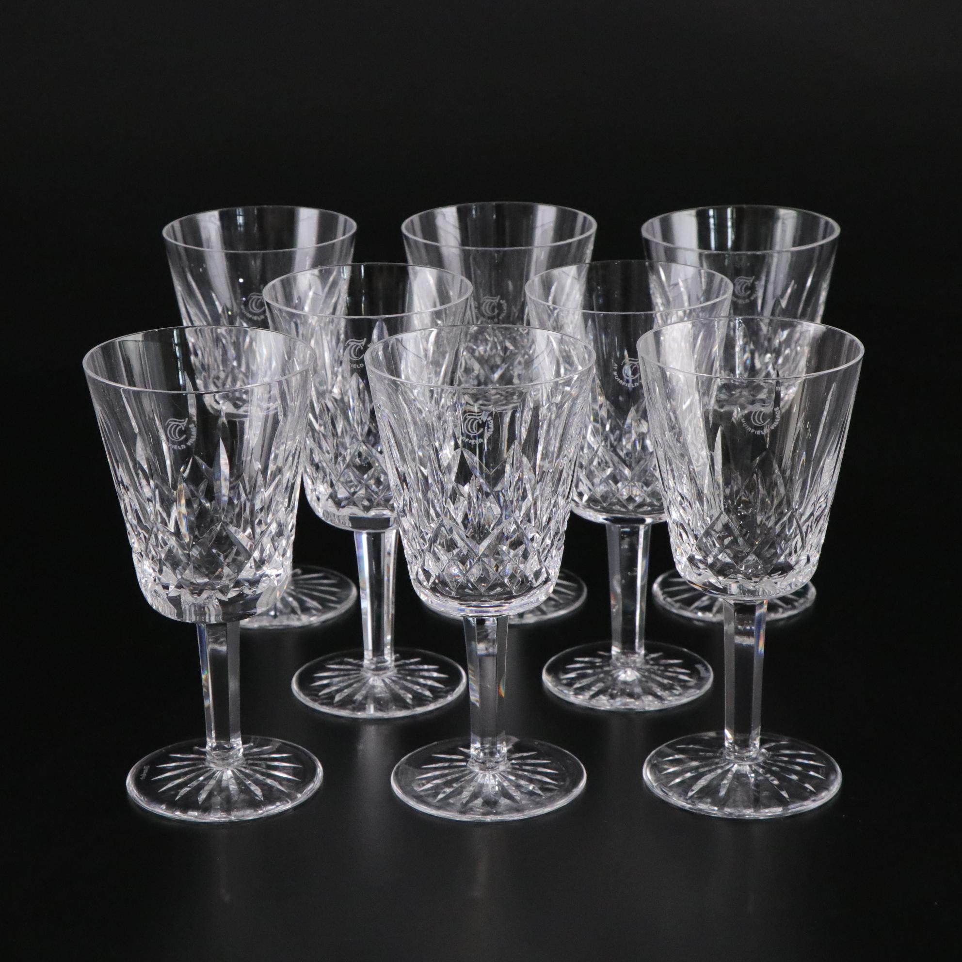 Waterford "Lismore" Crystal Goblets with "The Country Club at Muirfield" Etching