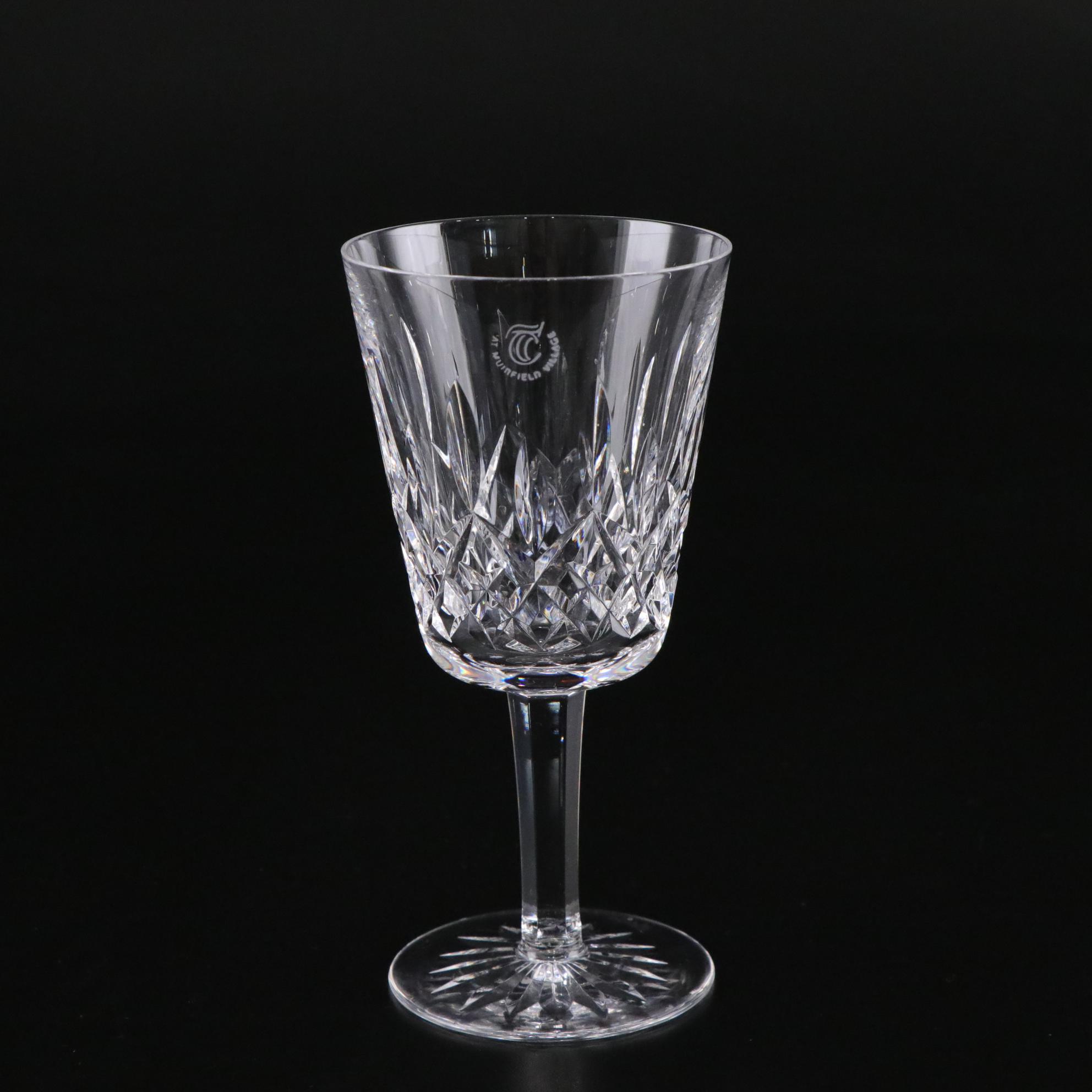 Waterford "Lismore" Crystal Goblets with "The Country Club at Muirfield" Etching