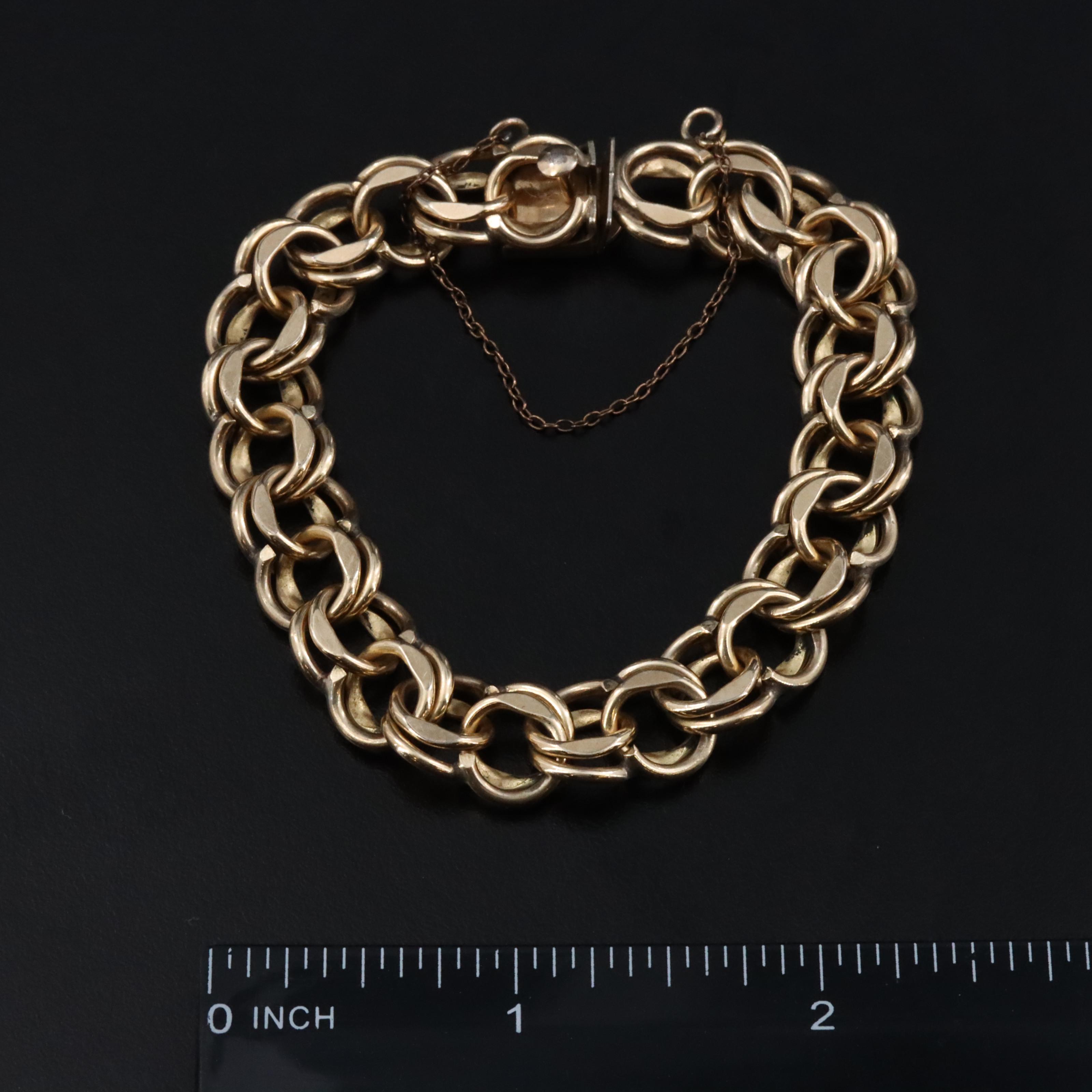 Gold-Filled Fancy Link Bracelets