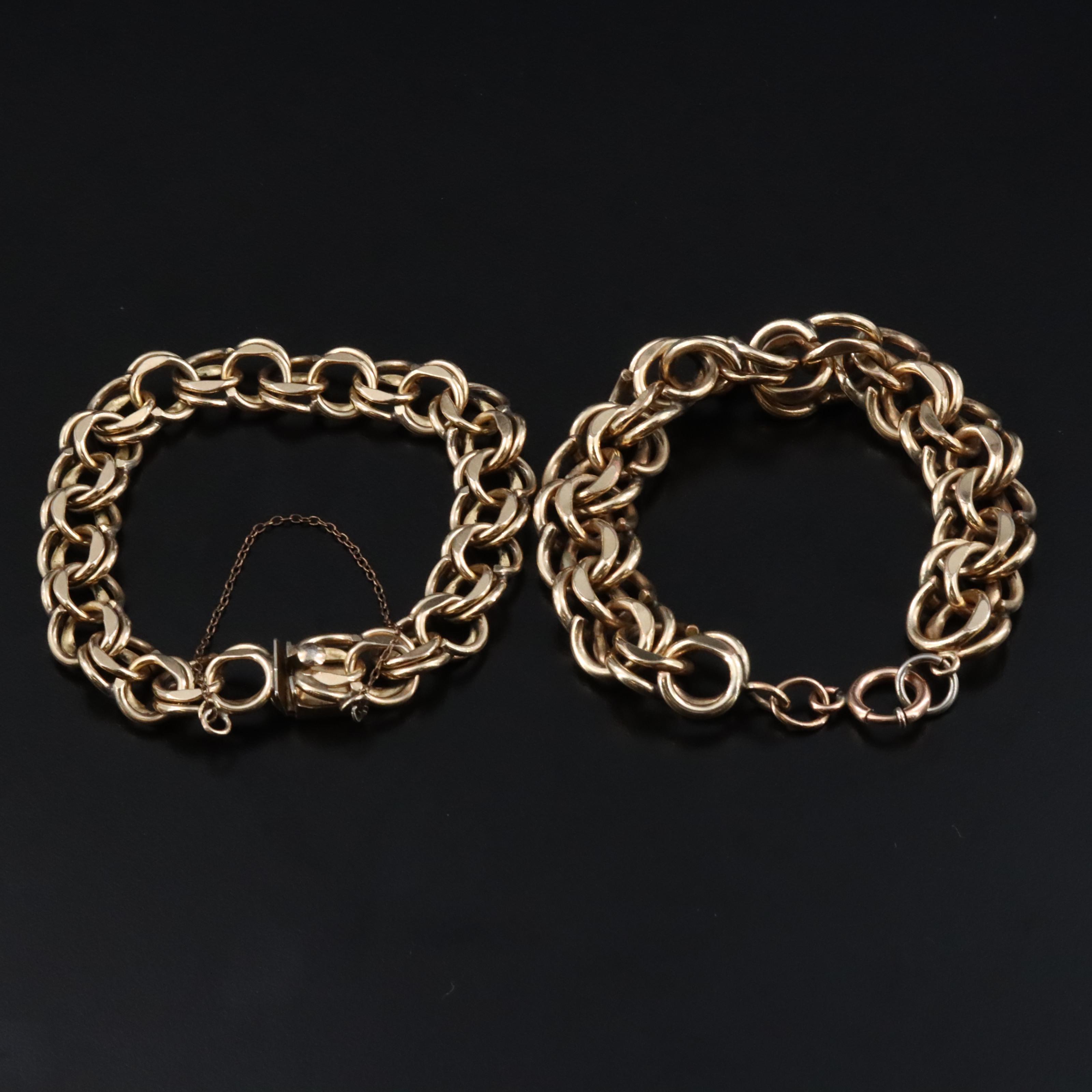 Gold-Filled Fancy Link Bracelets