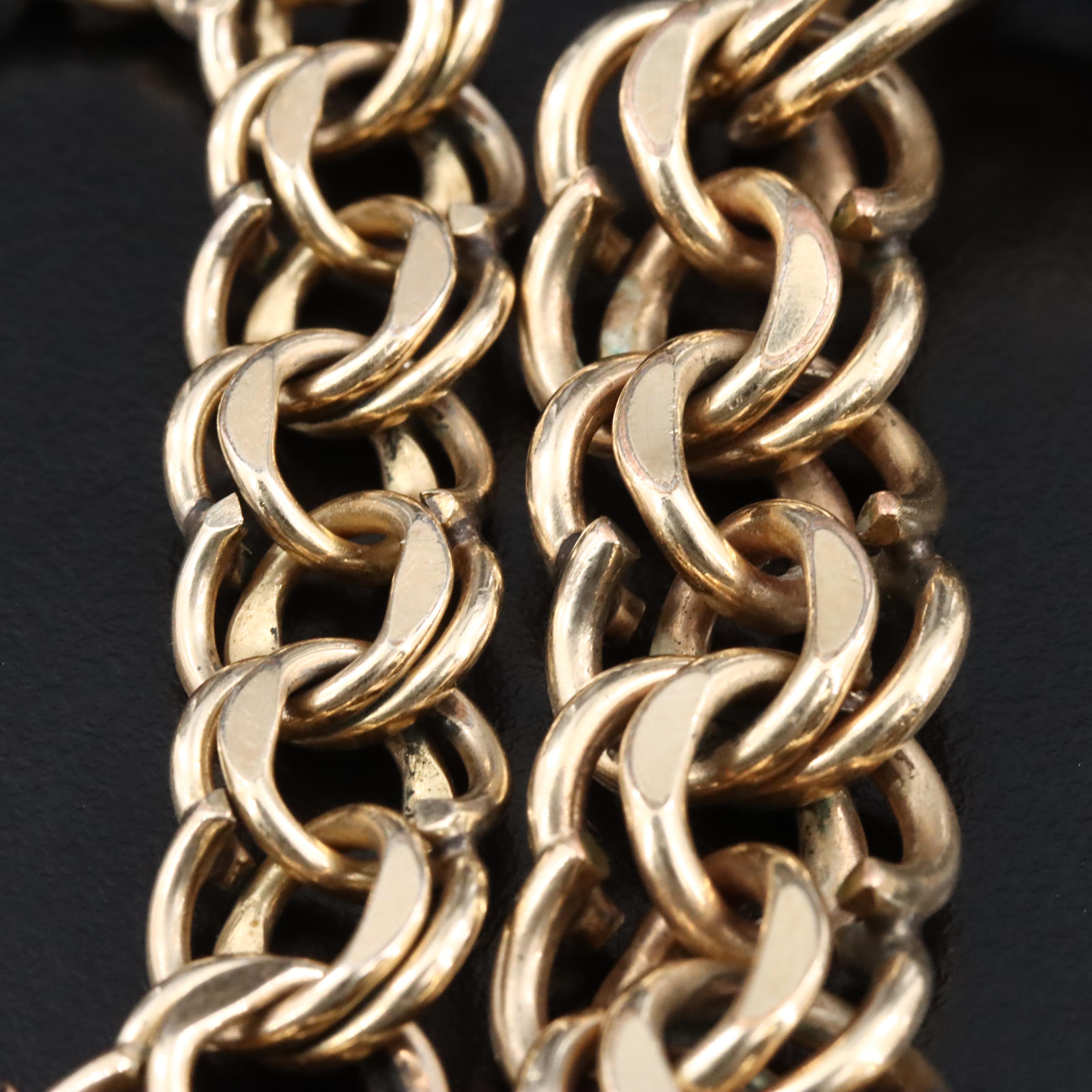 Gold-Filled Fancy Link Bracelets