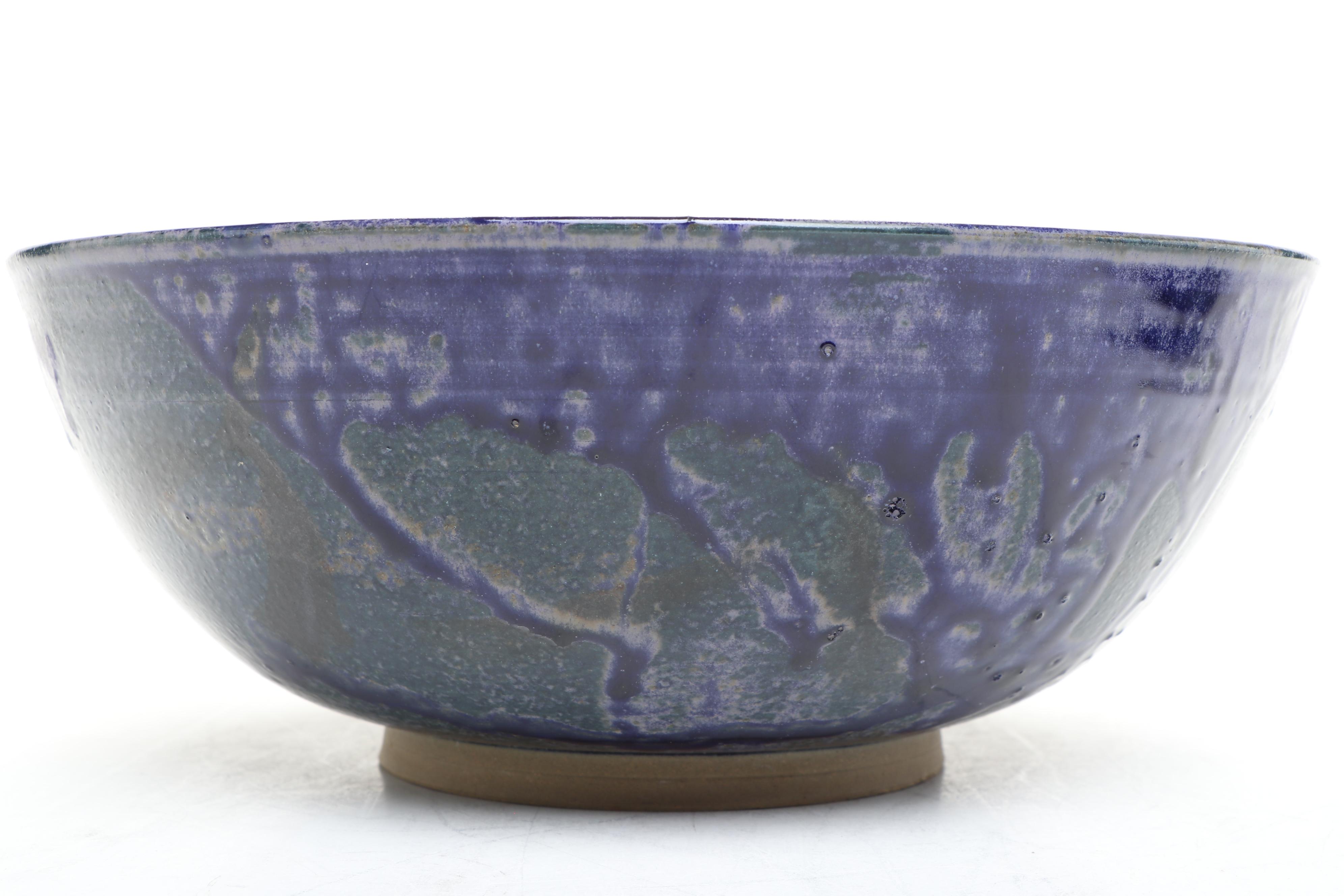 Bill Campbell & Other Wheel Thrown Pottery Bowls with Drip Glaze Finish