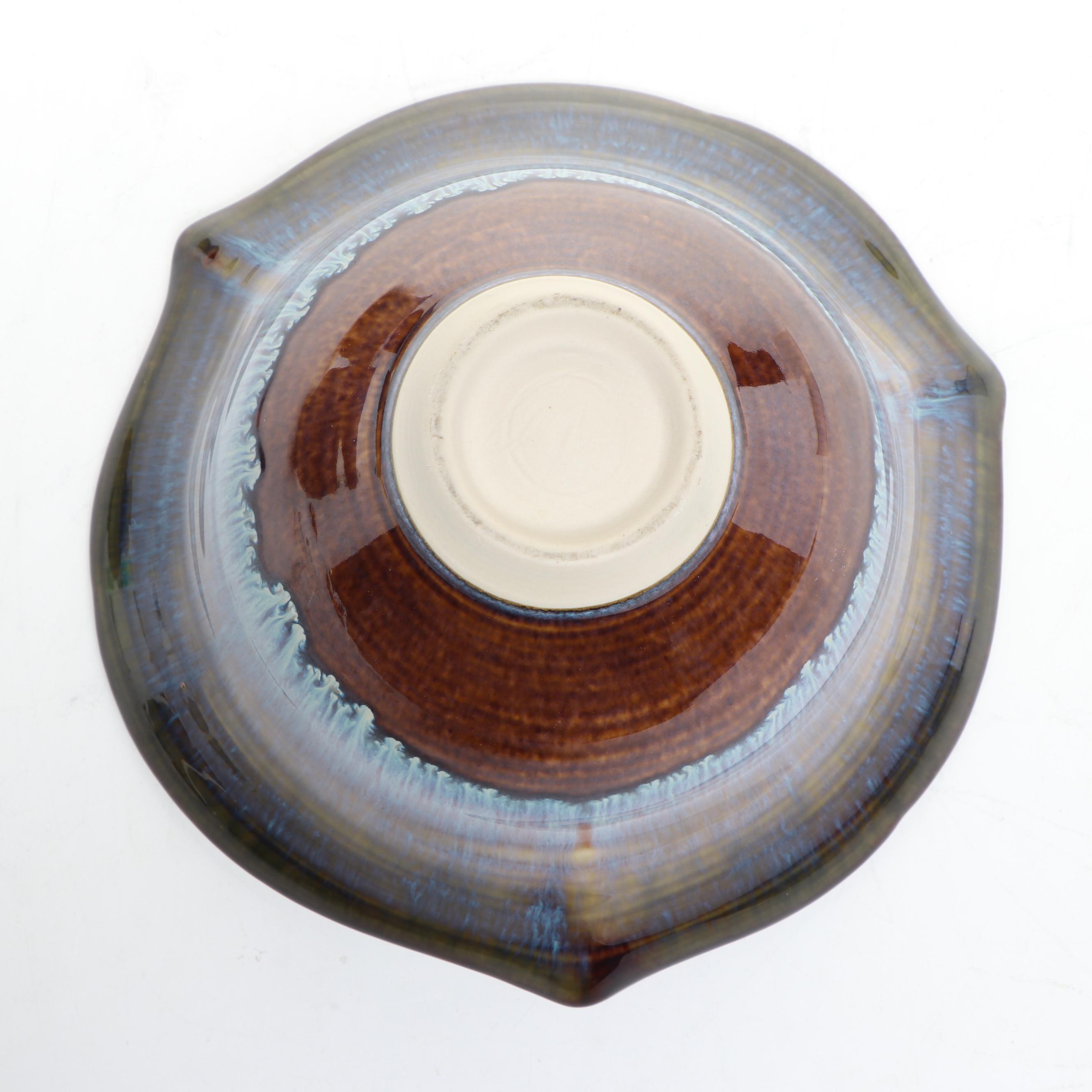 Bill Campbell & Other Wheel Thrown Pottery Bowls with Drip Glaze Finish