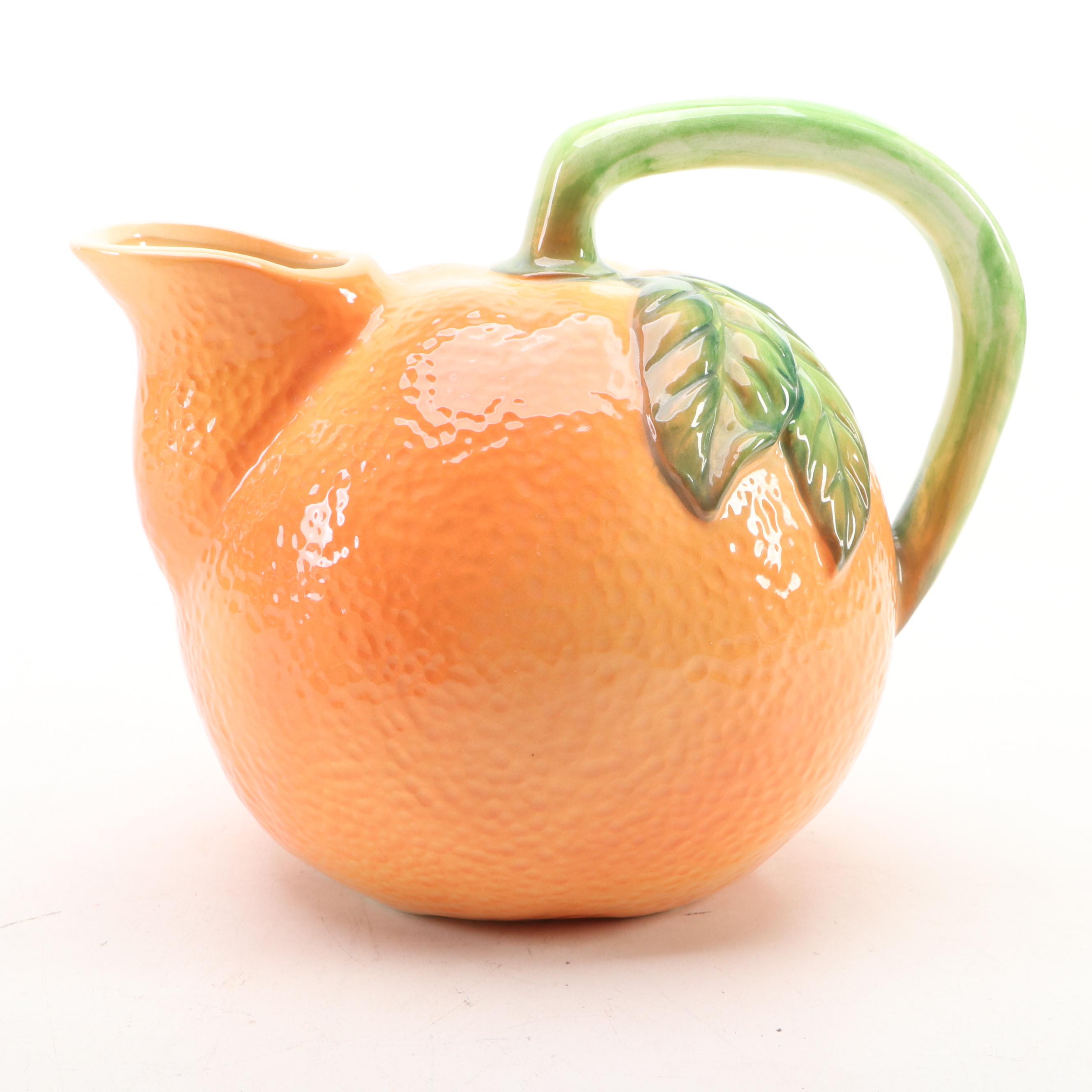 Burleigh Ware Covered Dish with Orange Shaped Teapot