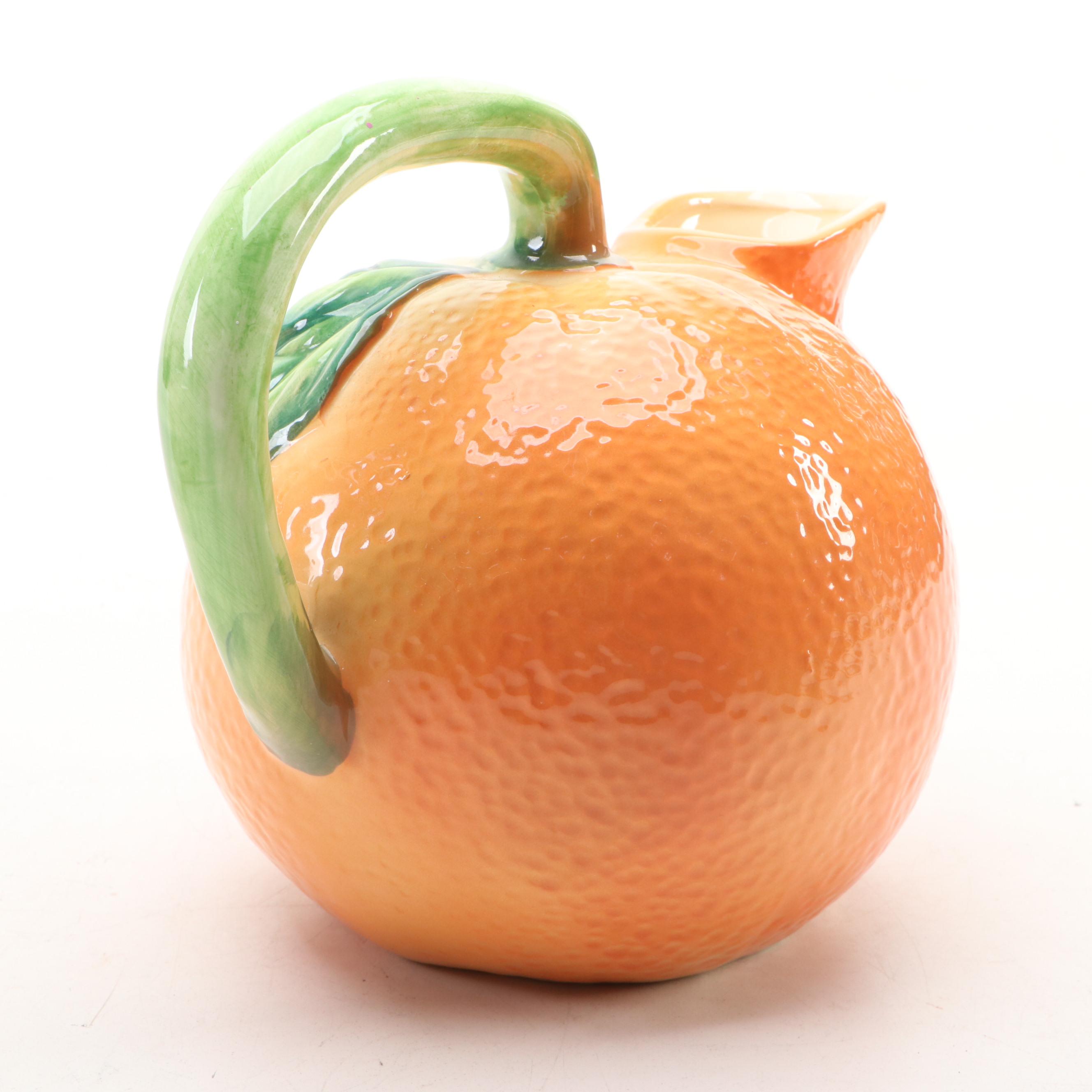 Burleigh Ware Covered Dish with Orange Shaped Teapot