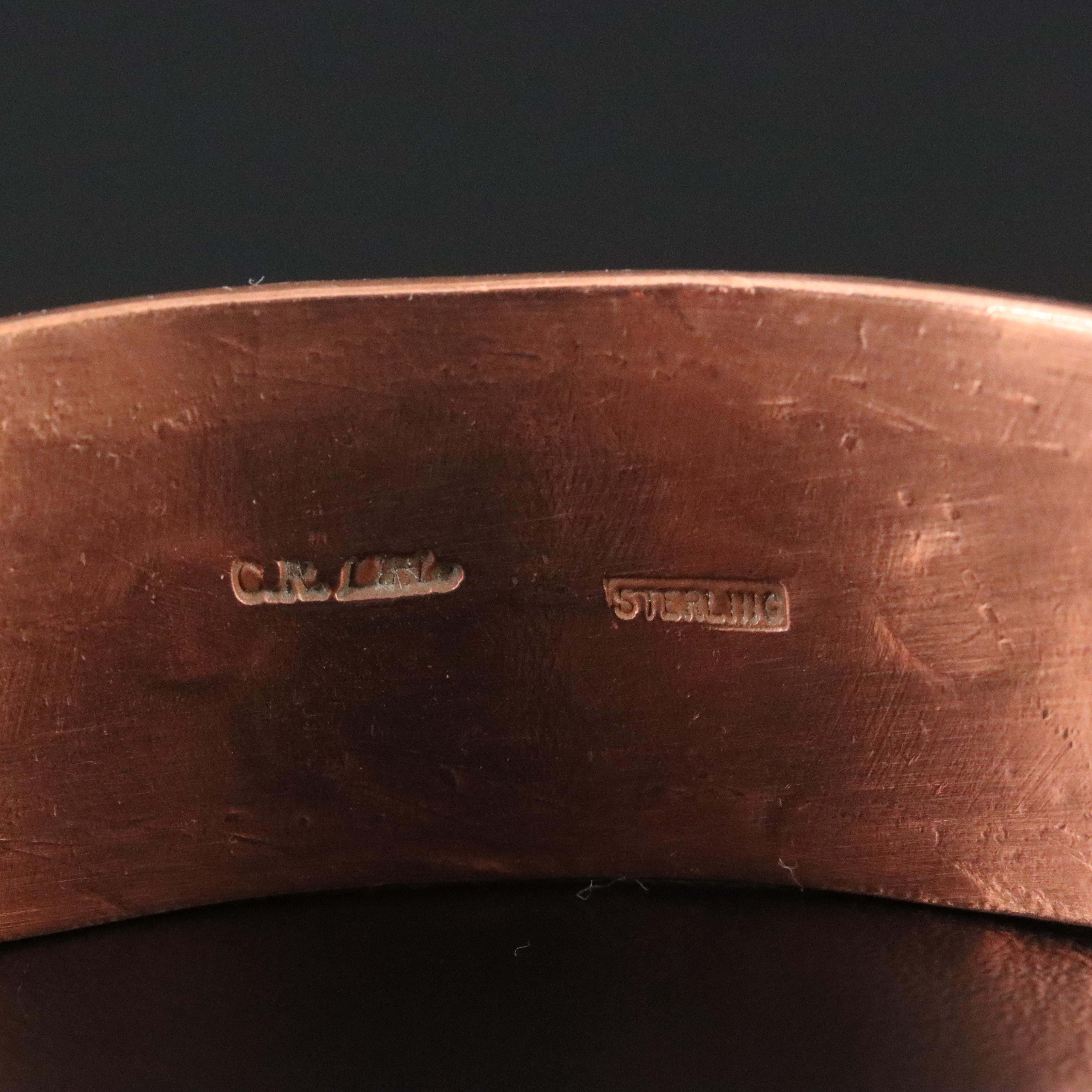 Charlene & Robert Little Navajo Diné Copper and Sterling Cuff
