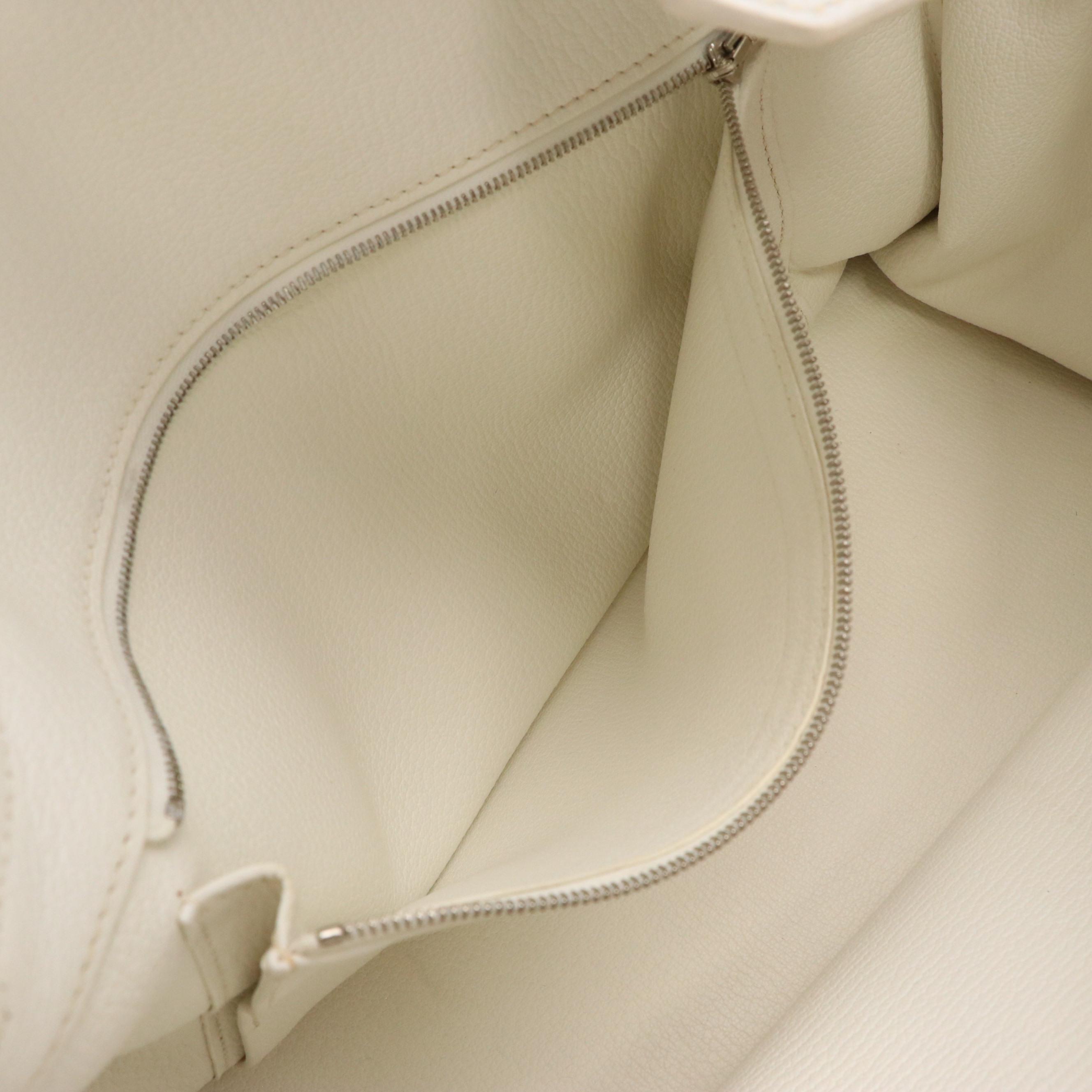 Hermès Birkin 35 Satchel in White Clemence Leather