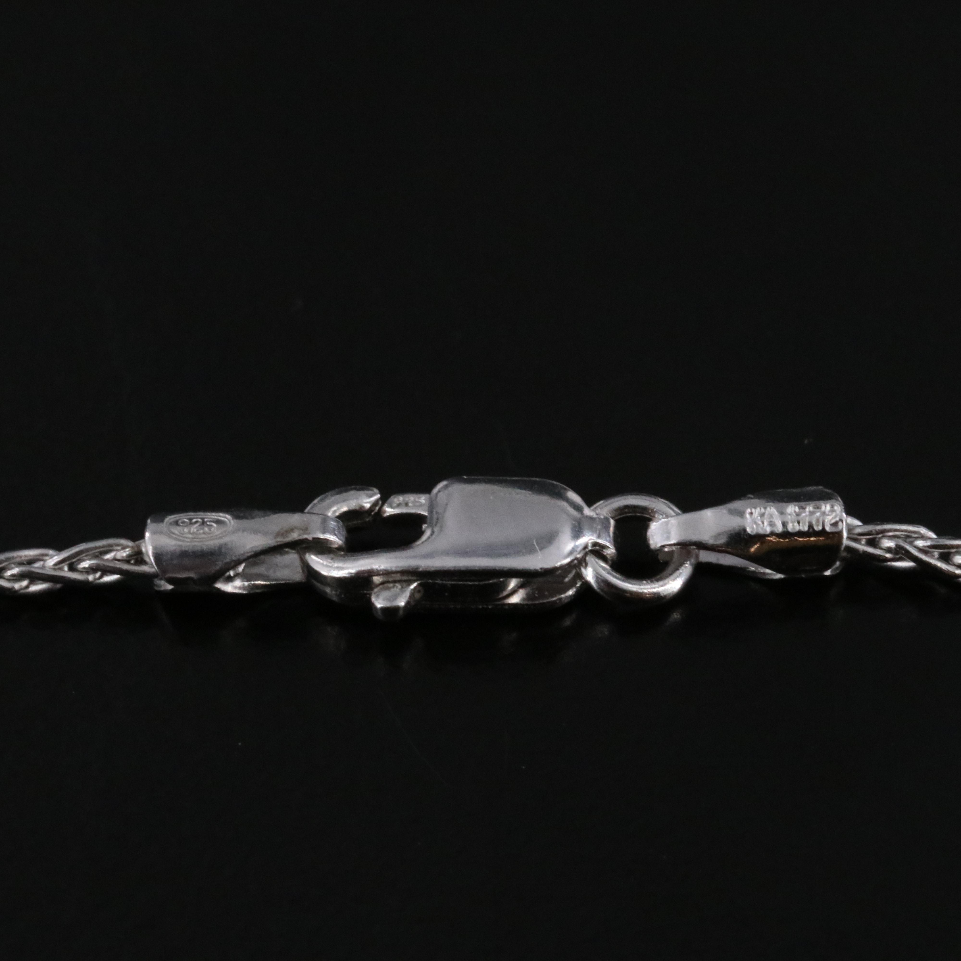 Sterling Necklace with 10K Rose Gold Accent