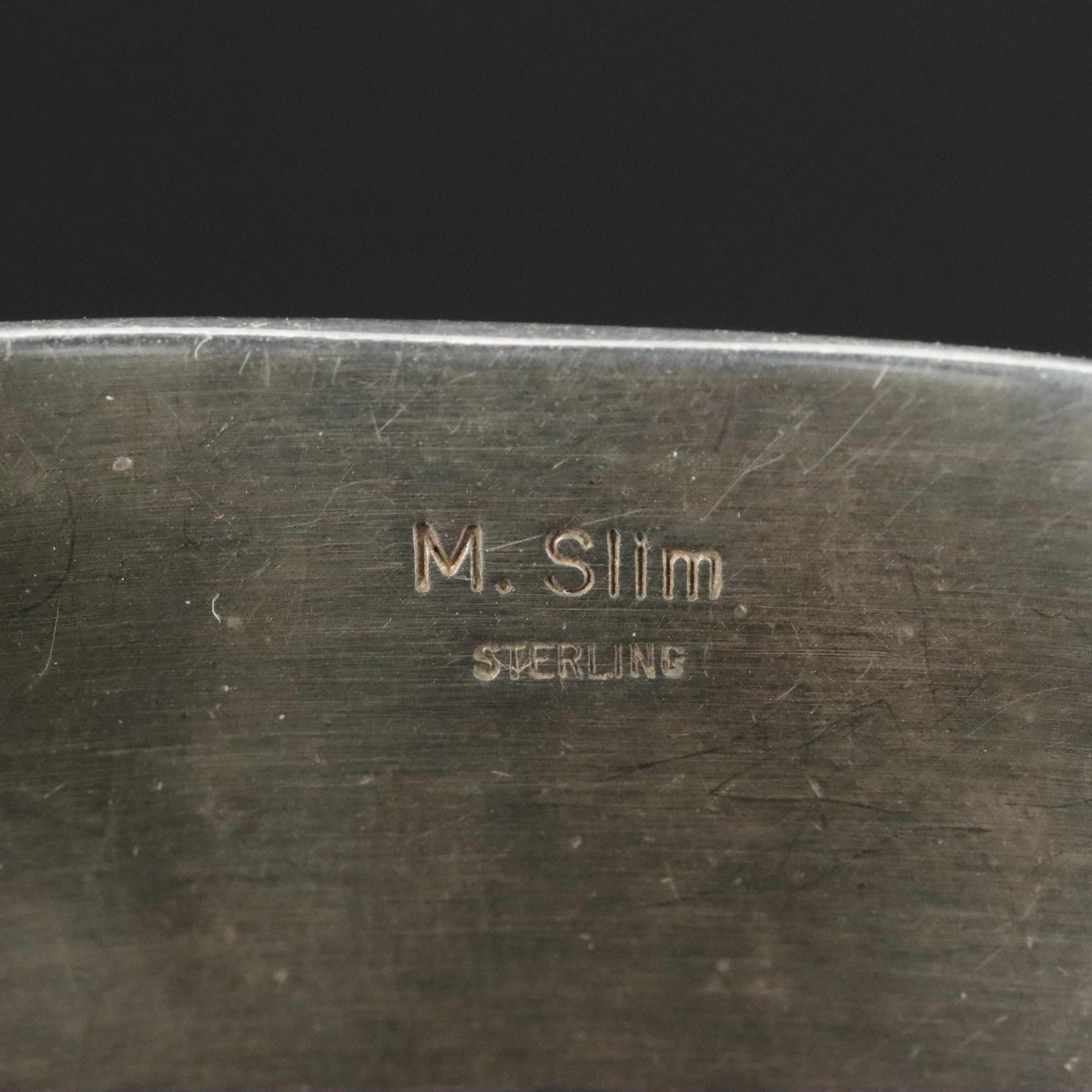 Marvin and Luanne Slim Navajo Diné Sterling Gemstone Cuff Bracelet