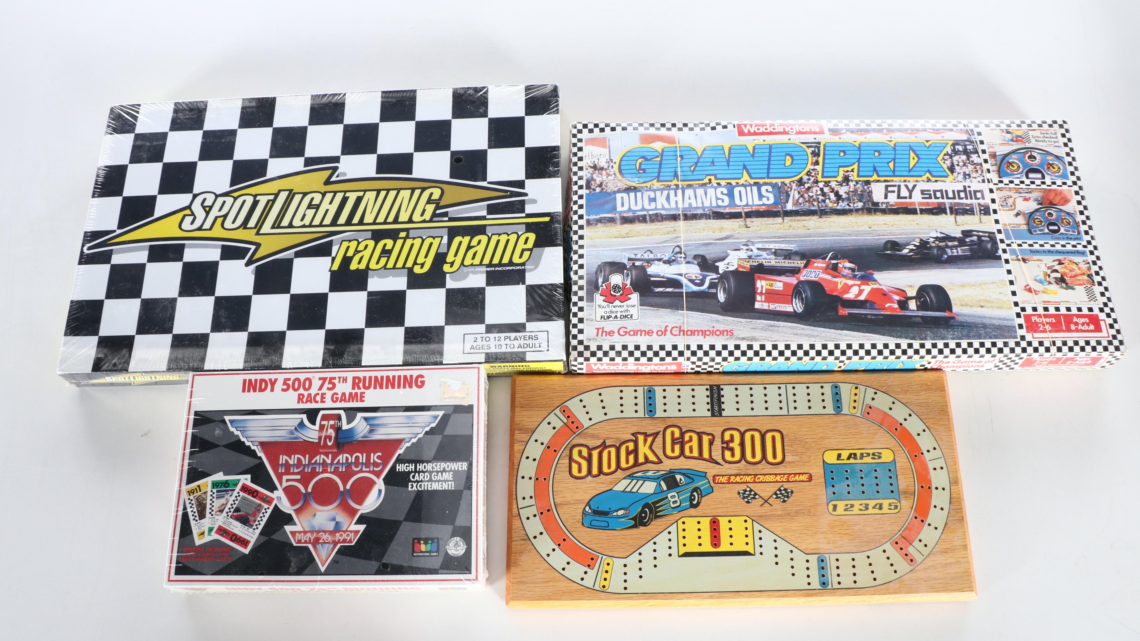 "Grand Prix", "Speedway", and More Auto Racing Themed Board Games