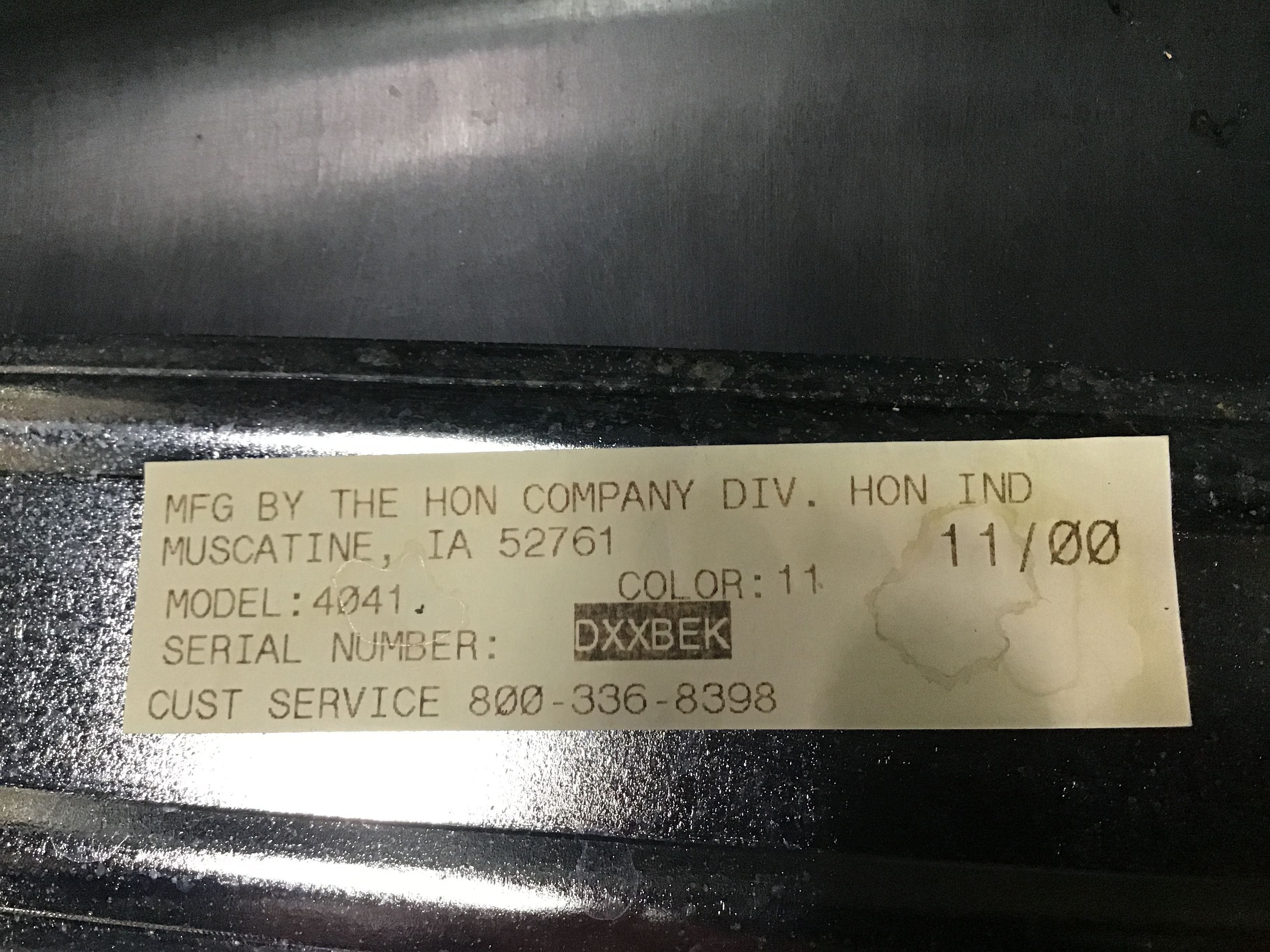 Set of HON Contemporary Acrylic Stacking Chairs