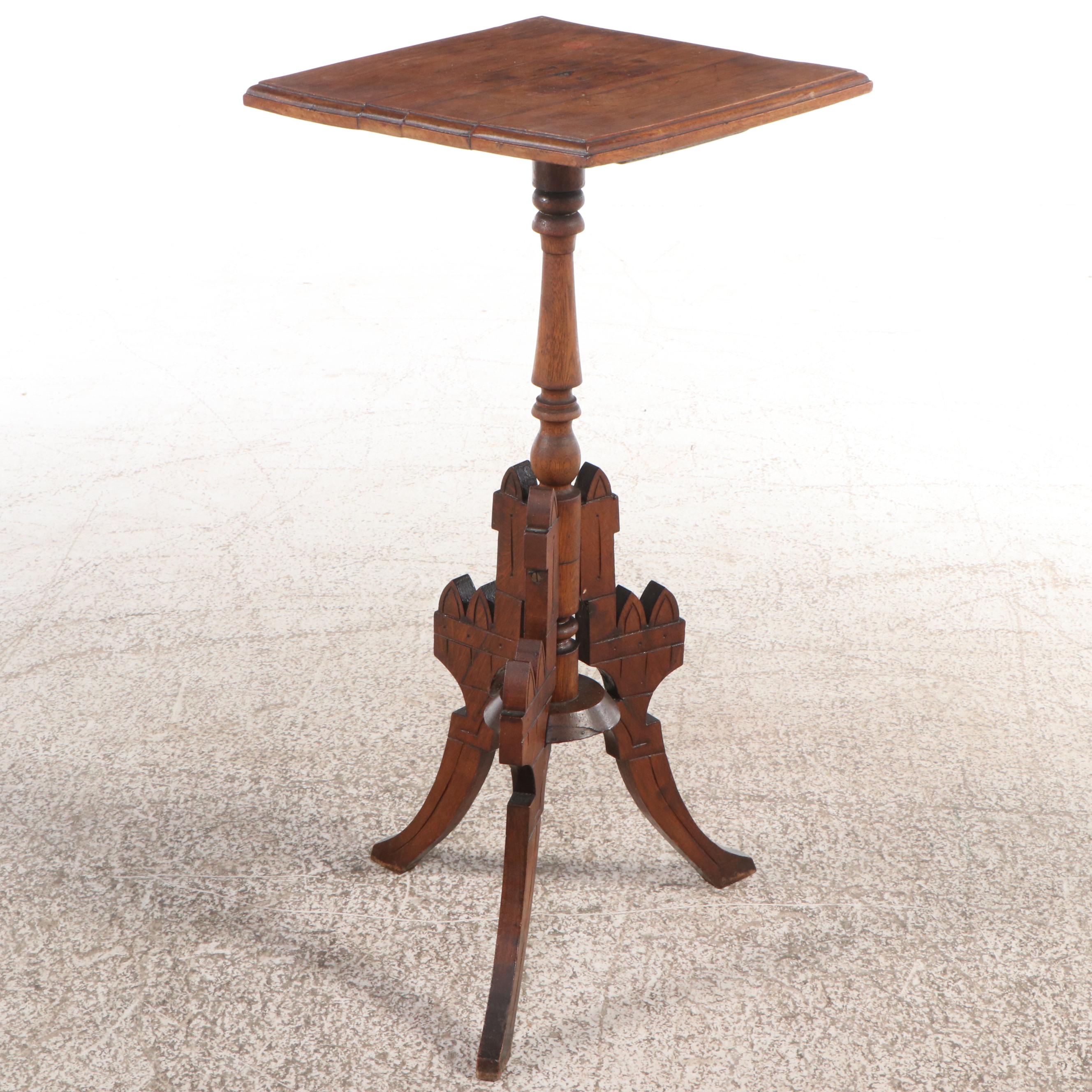 Victorian Carved Mahogany Accent Table