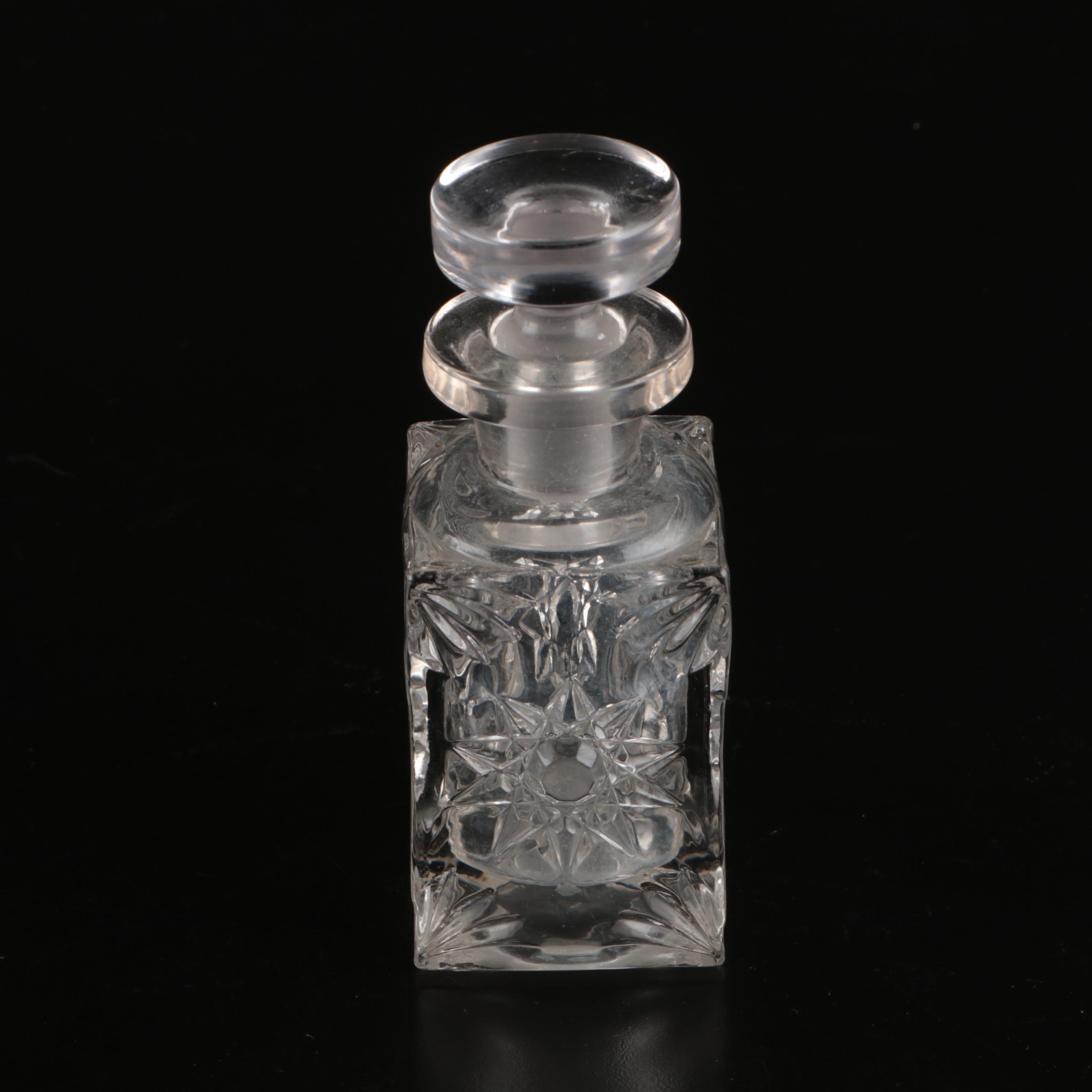 Continental Cut Crystal Perfume Bottles, Early to Mid-20th Century