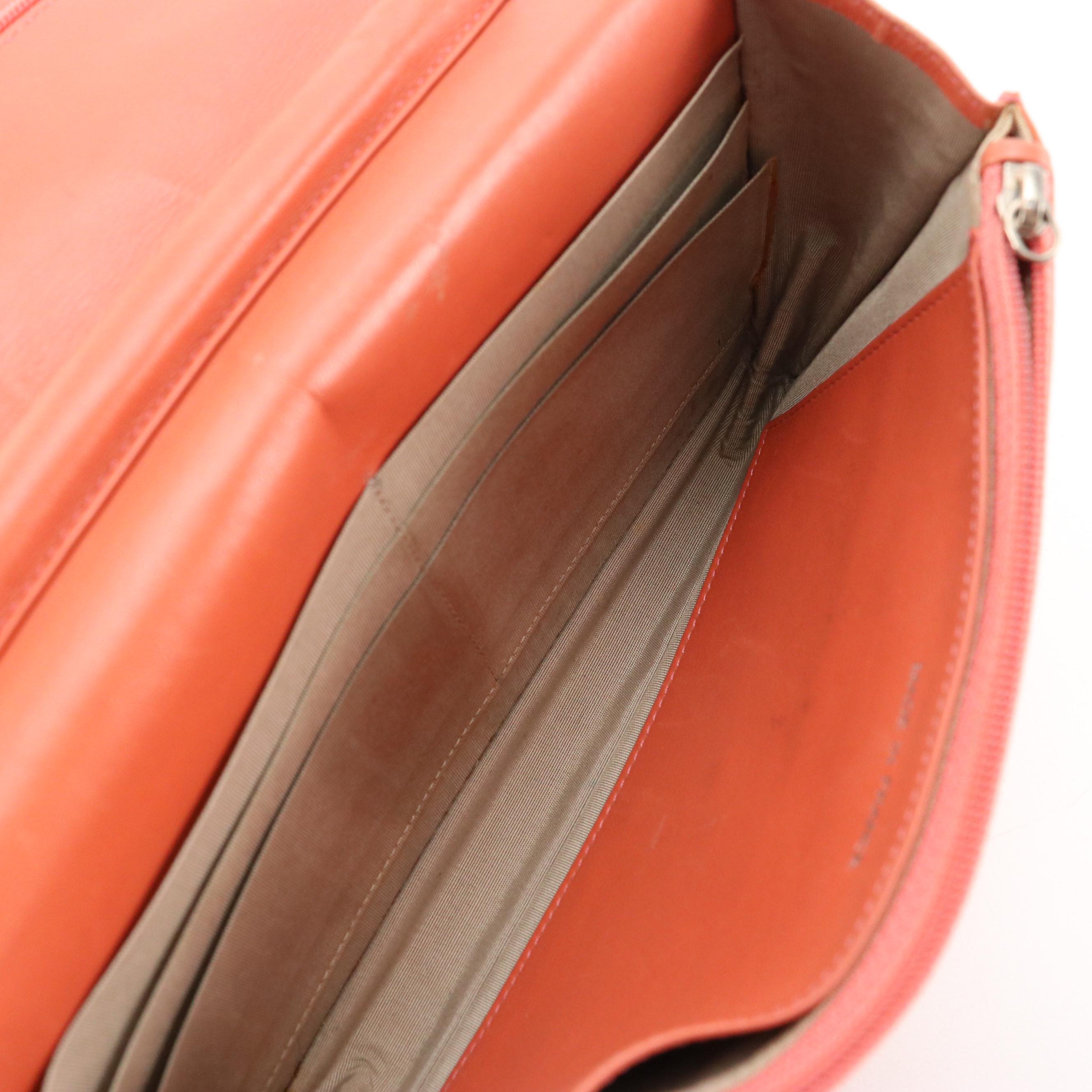 Chanel Crossbody WOC in Orange Quilted Patent Leather