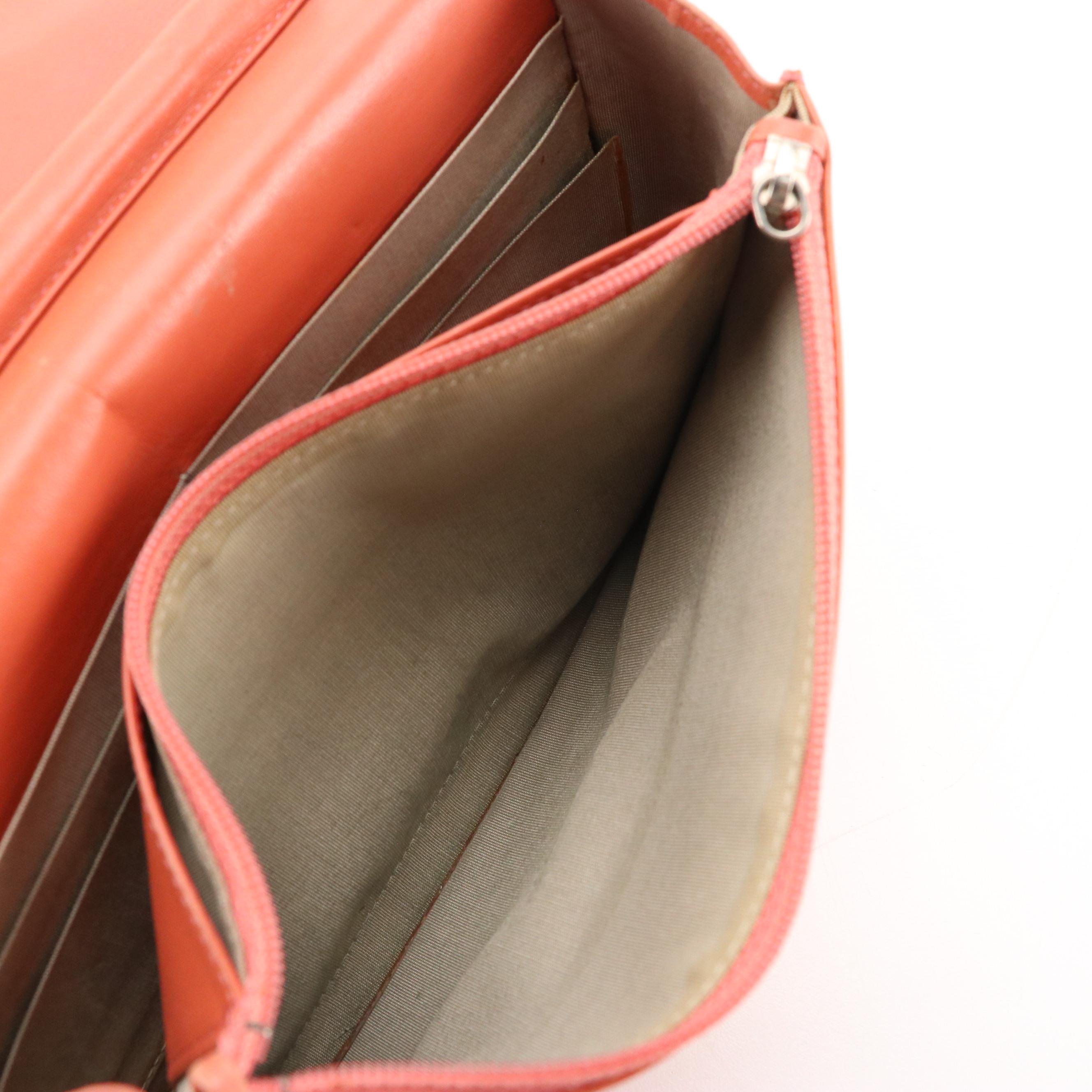 Chanel Crossbody WOC in Orange Quilted Patent Leather