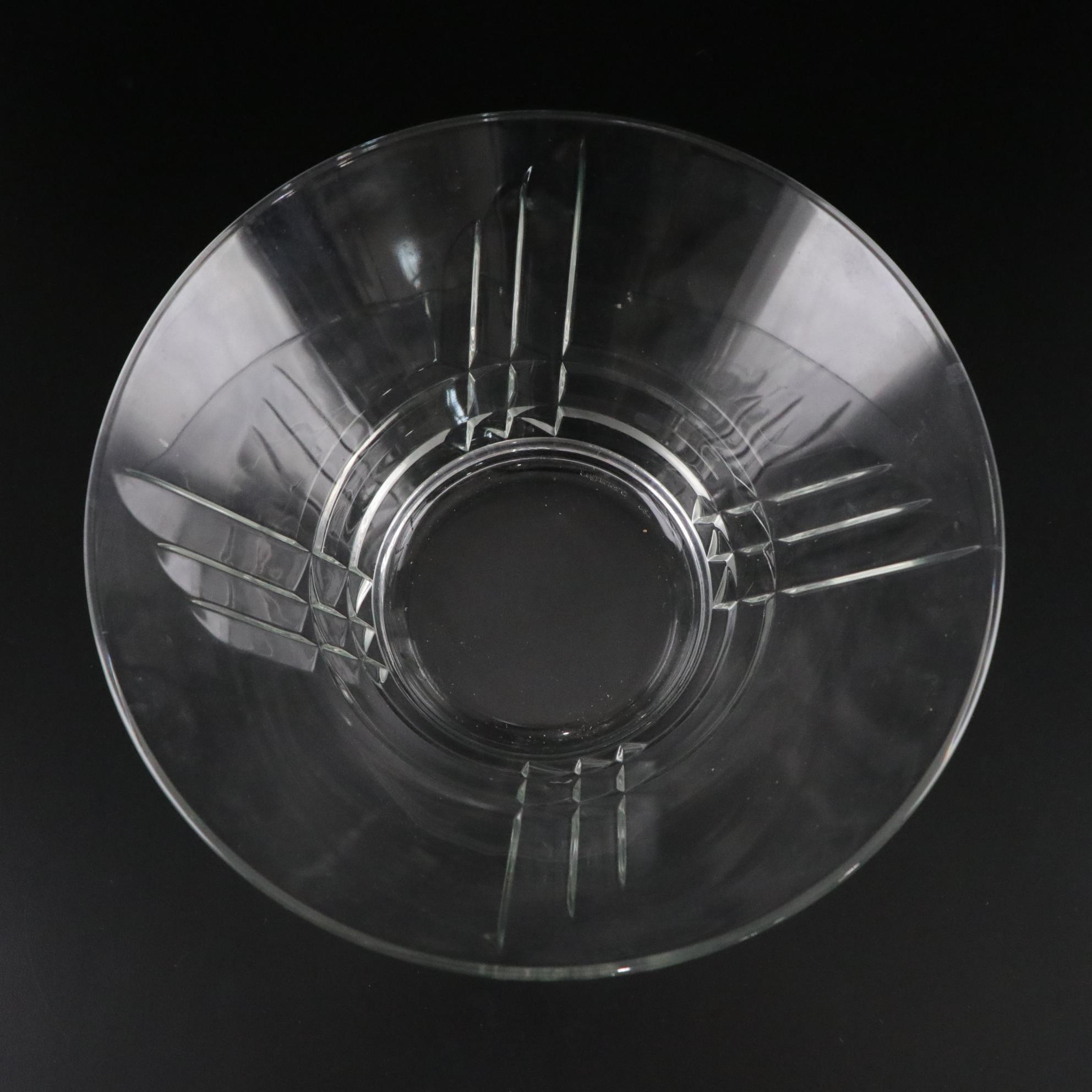 Gorham "Emily's Attic" Glass Cake Stand with Luminarc Bowl