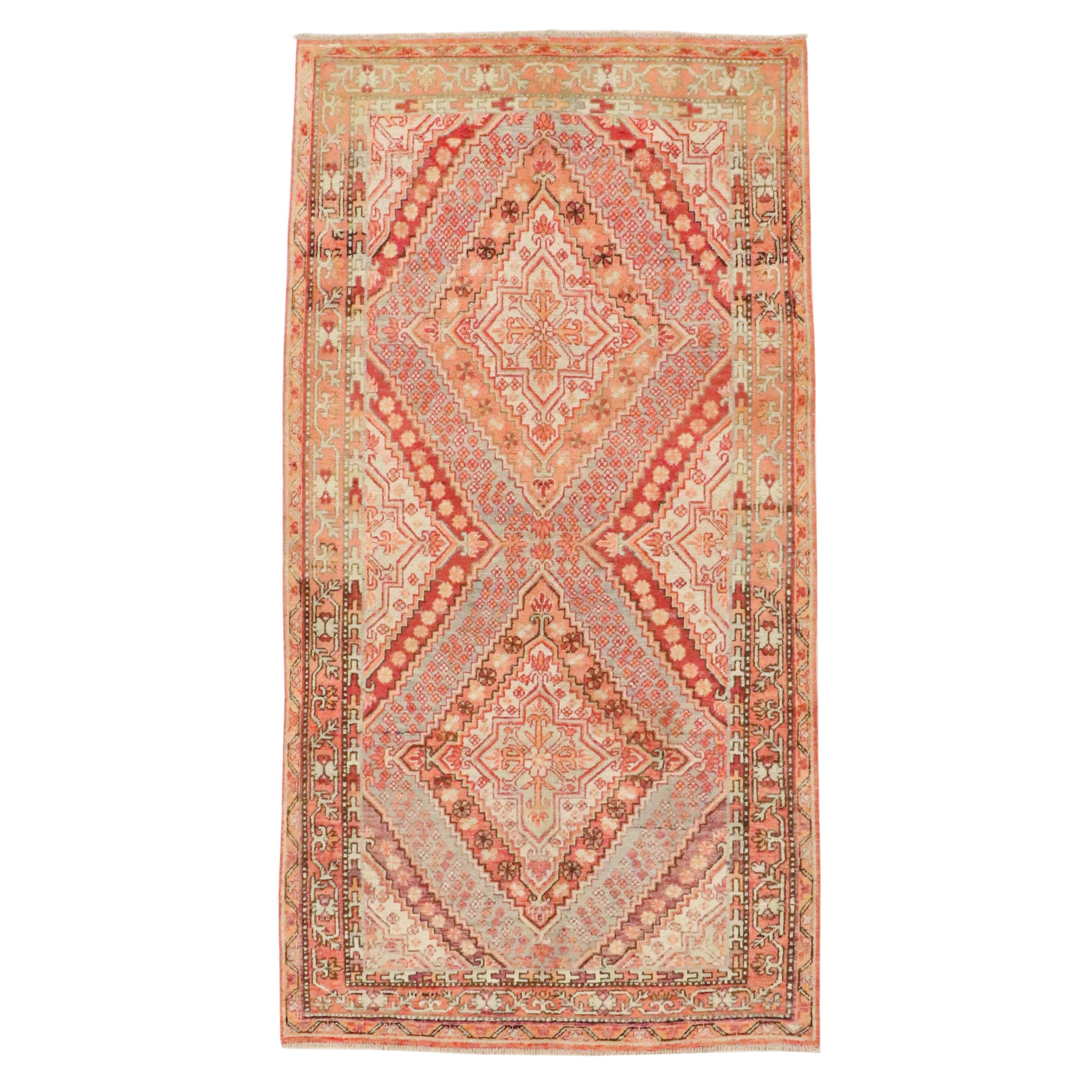 5' x 9'9 Hand-Knotted East Turkestan Khotan Area Rug