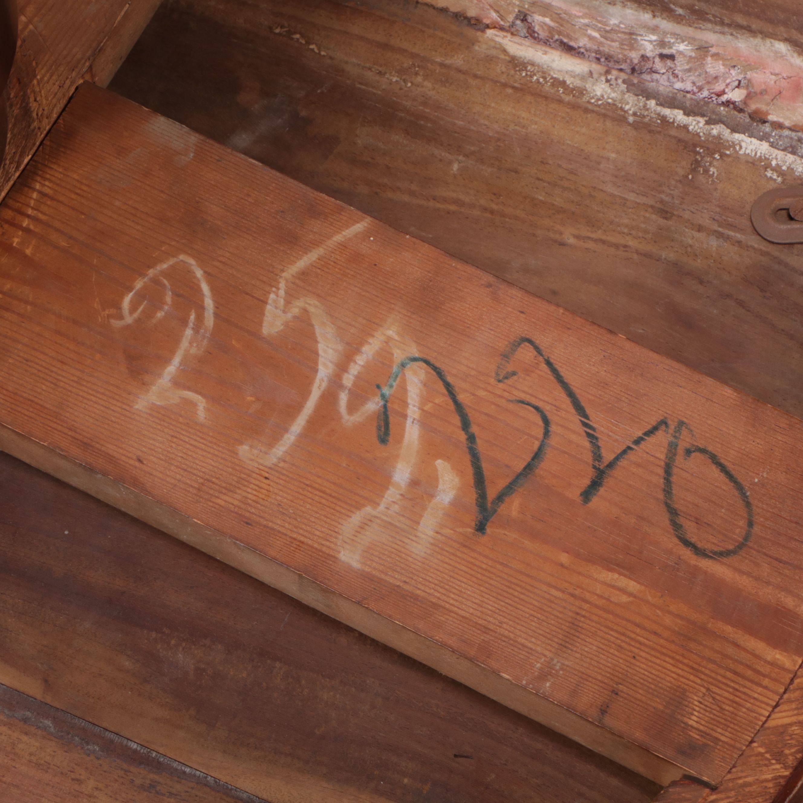 Wood Pedestal Bistro Table, Early to Mid-20th Century